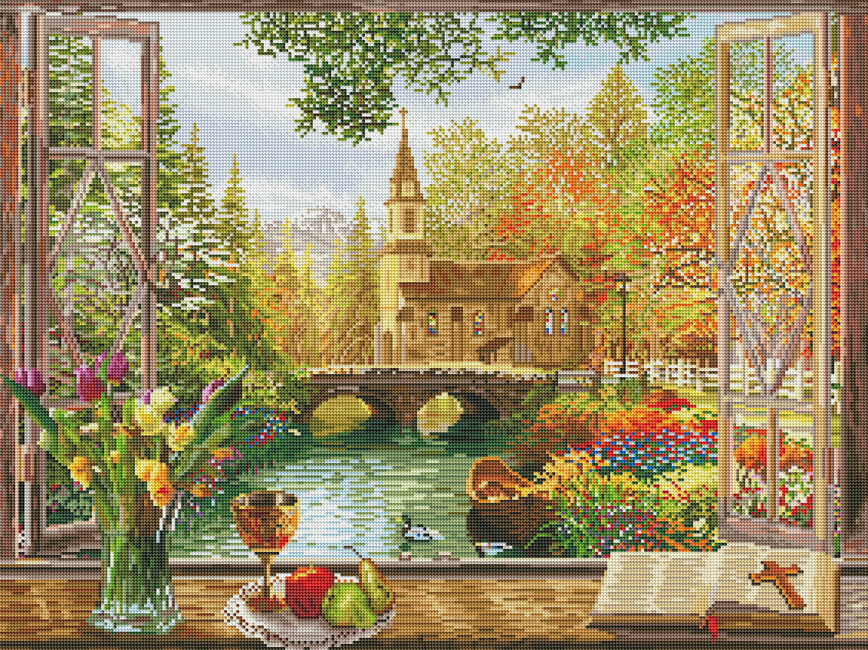 Autumn Church Frame - Image 2