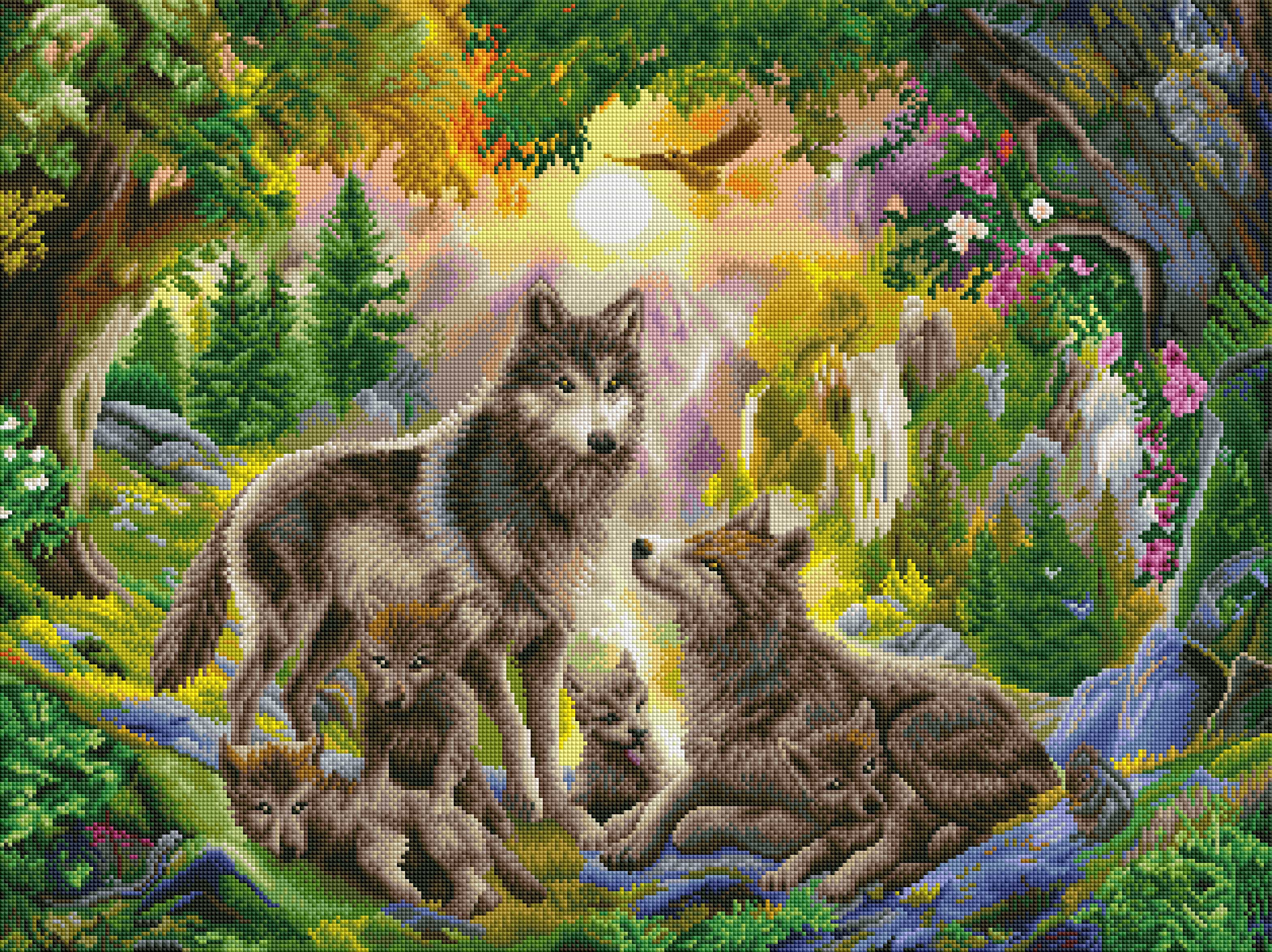 Autumn Wolf Family - Image 2