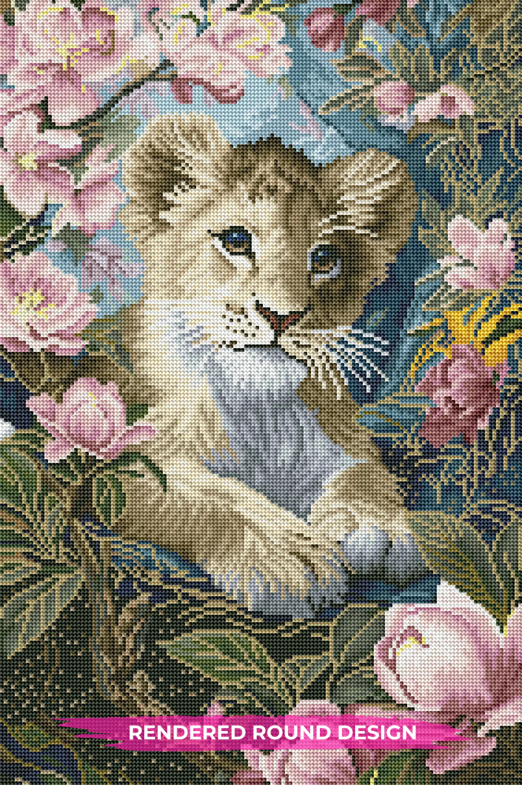 Baby Lion and Magnolias - Image 3