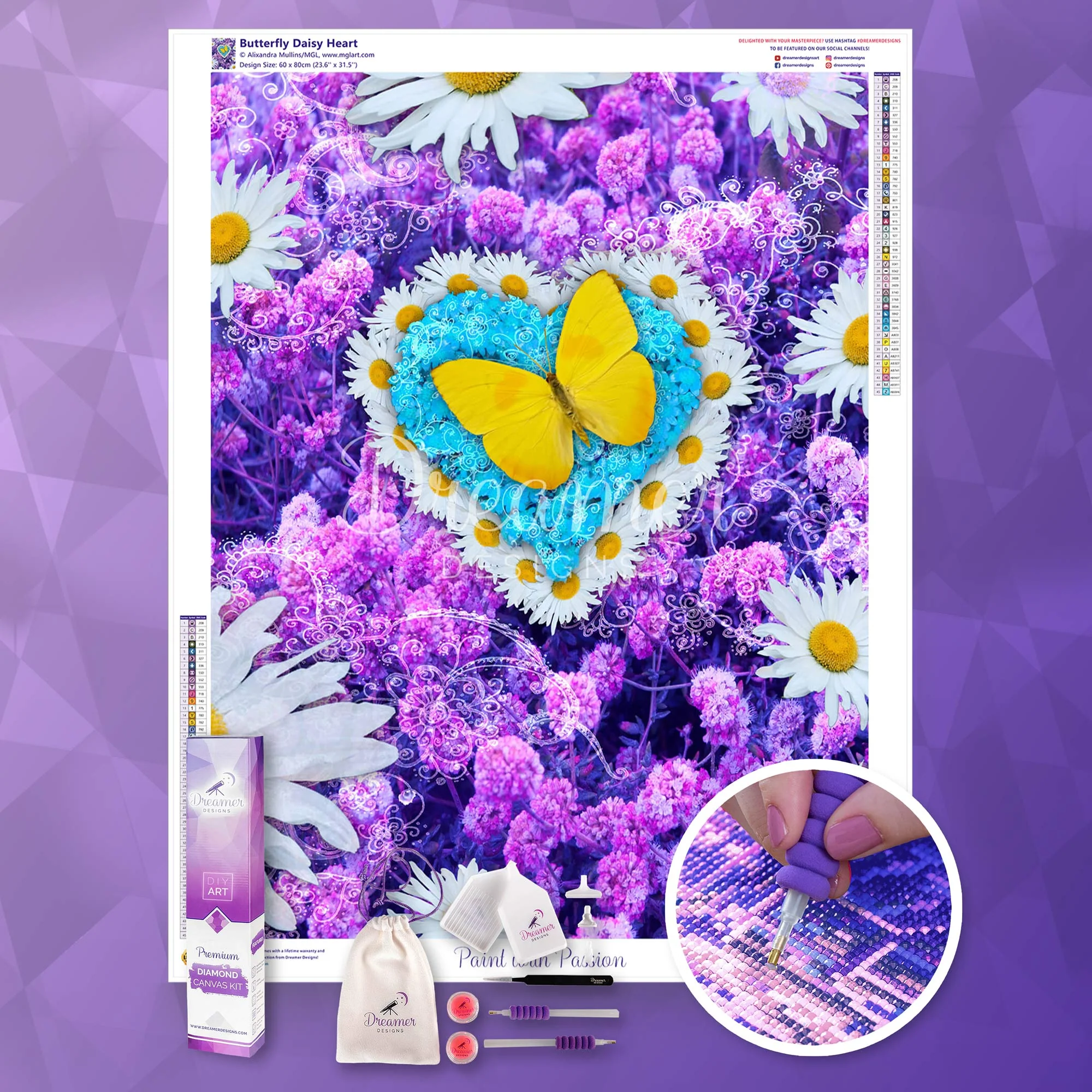 Butterfly Daisy Heart - Image 3