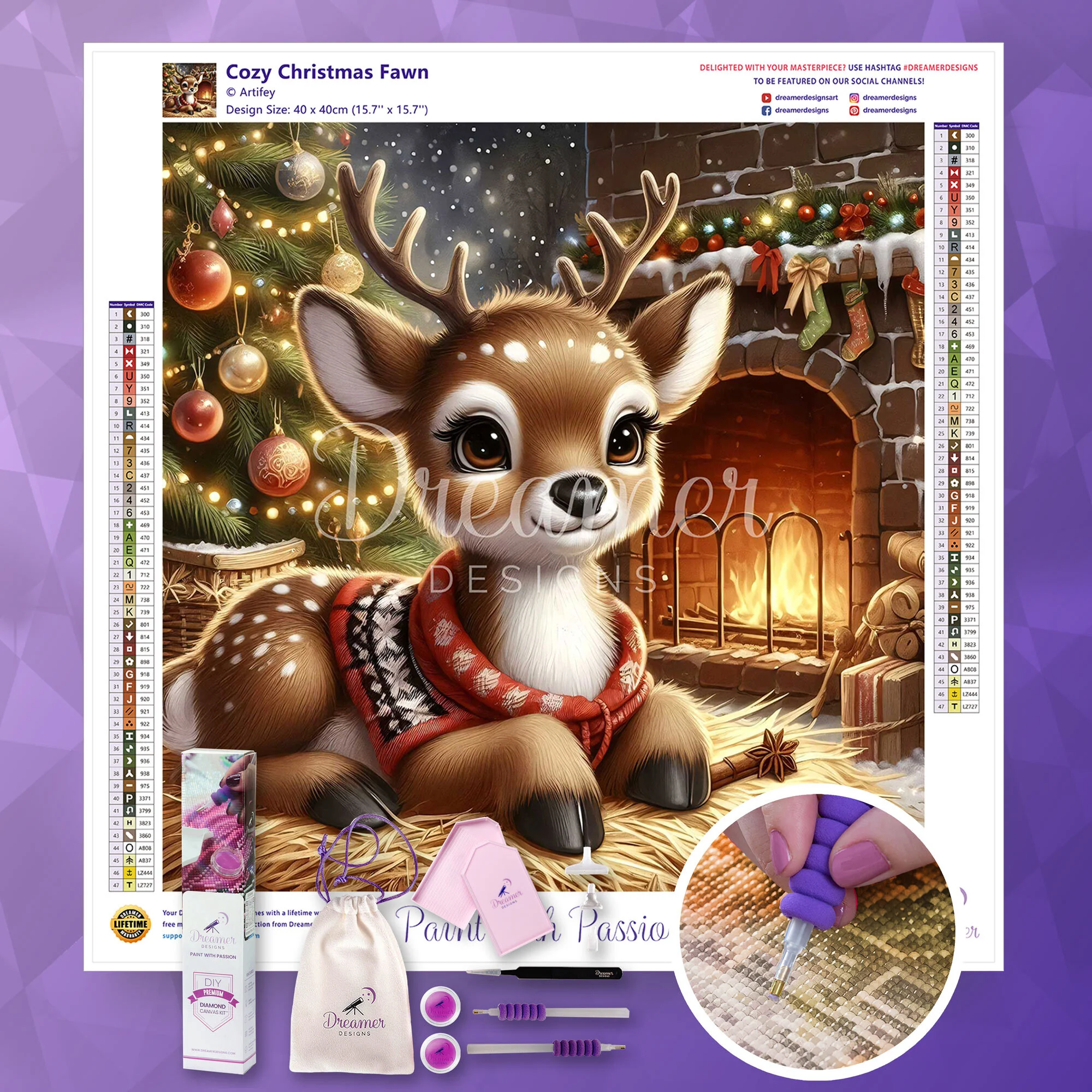Cozy Christmas Fawn - Image 4