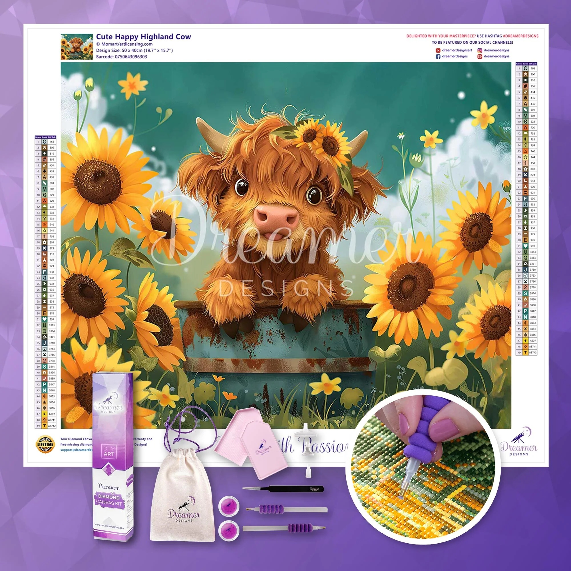 Cute Happy Highland Cow - Image 4