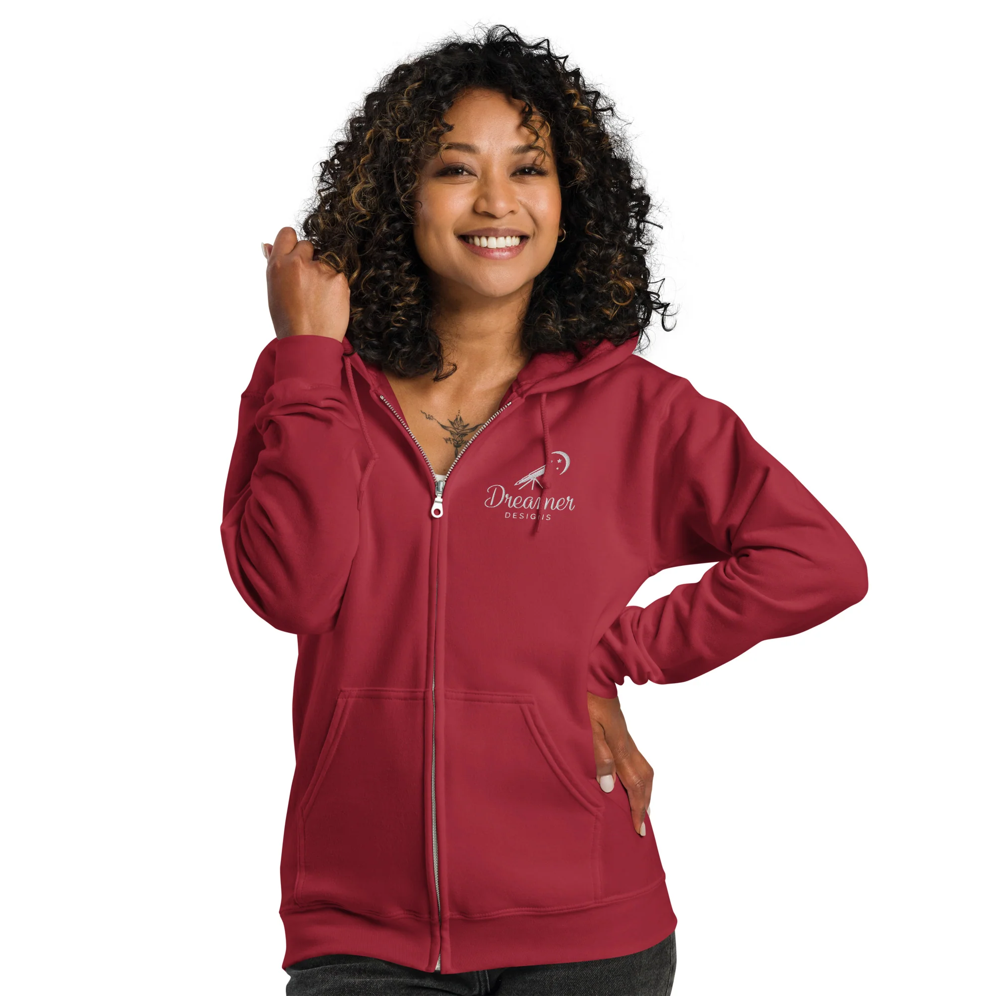 Dreamer Designs Unisex Zip Hoodie | Comfort for Creators & Quiet Dreamers - Image 11