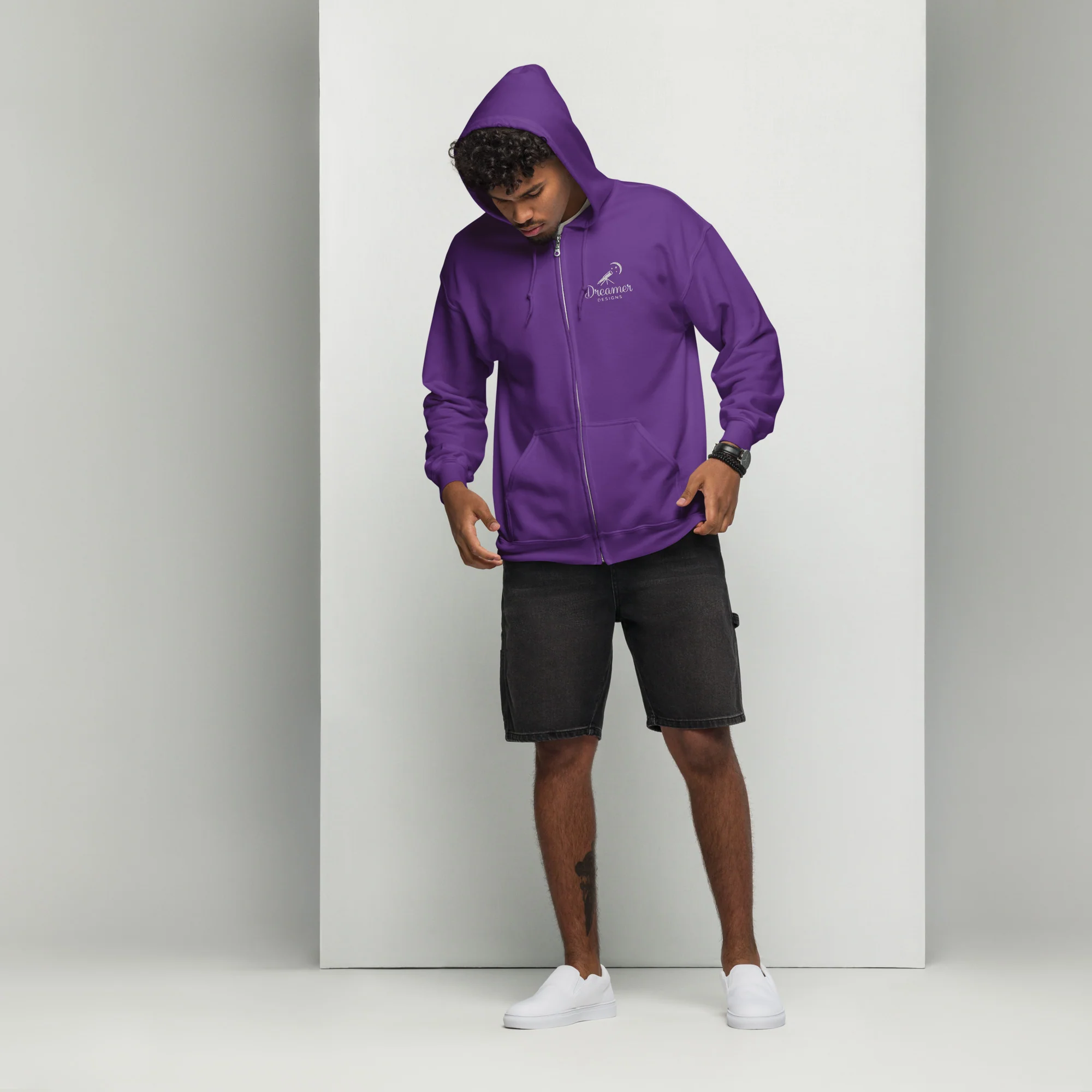 Dreamer Designs Unisex Zip Hoodie | Comfort for Creators & Quiet Dreamers - Image 14