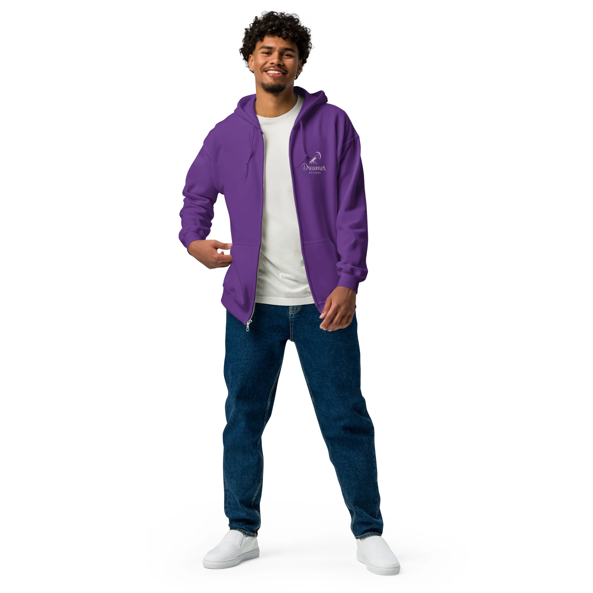 Dreamer Designs Unisex Zip Hoodie | Comfort for Creators & Quiet Dreamers - Image 15