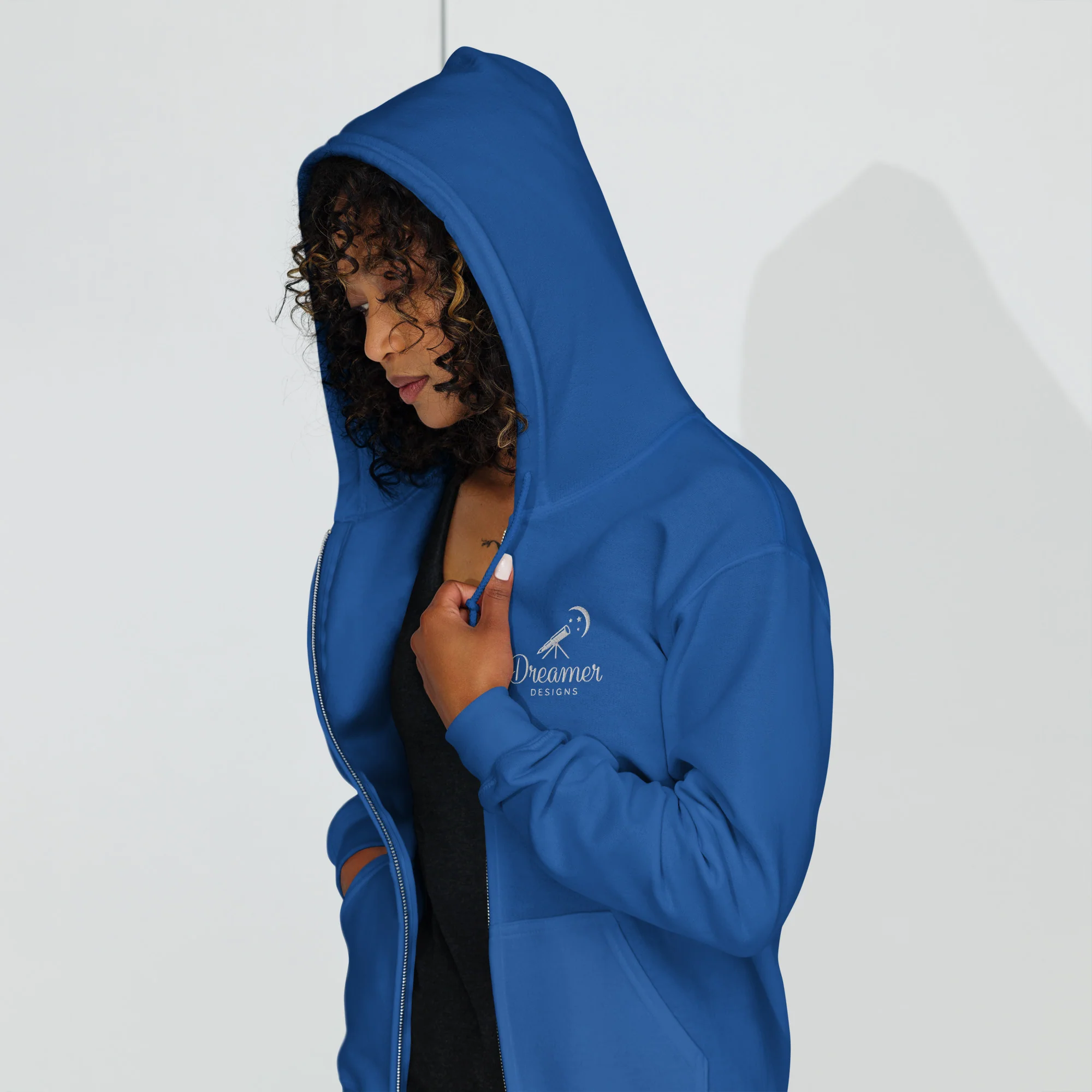 Dreamer Designs Unisex Zip Hoodie | Comfort for Creators & Quiet Dreamers - Image 17