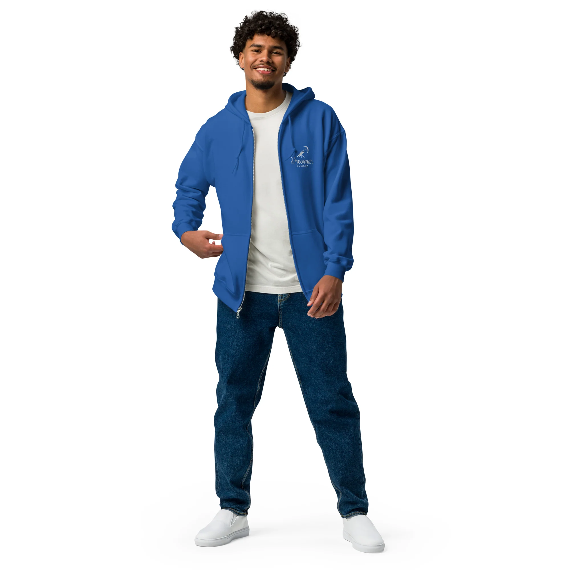 Dreamer Designs Unisex Zip Hoodie | Comfort for Creators & Quiet Dreamers - Image 18