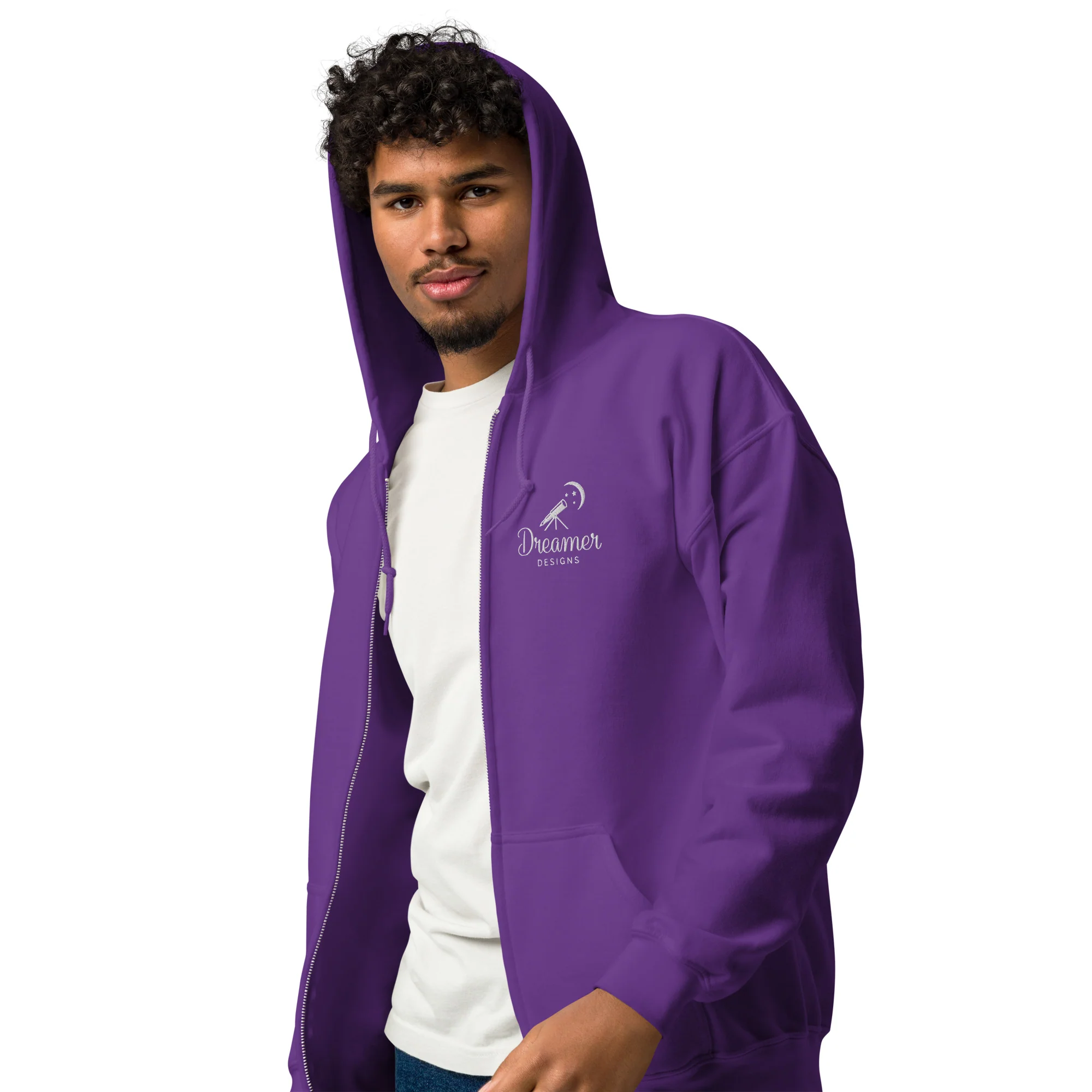 Dreamer Designs Unisex Zip Hoodie | Comfort for Creators & Quiet Dreamers - Image 2