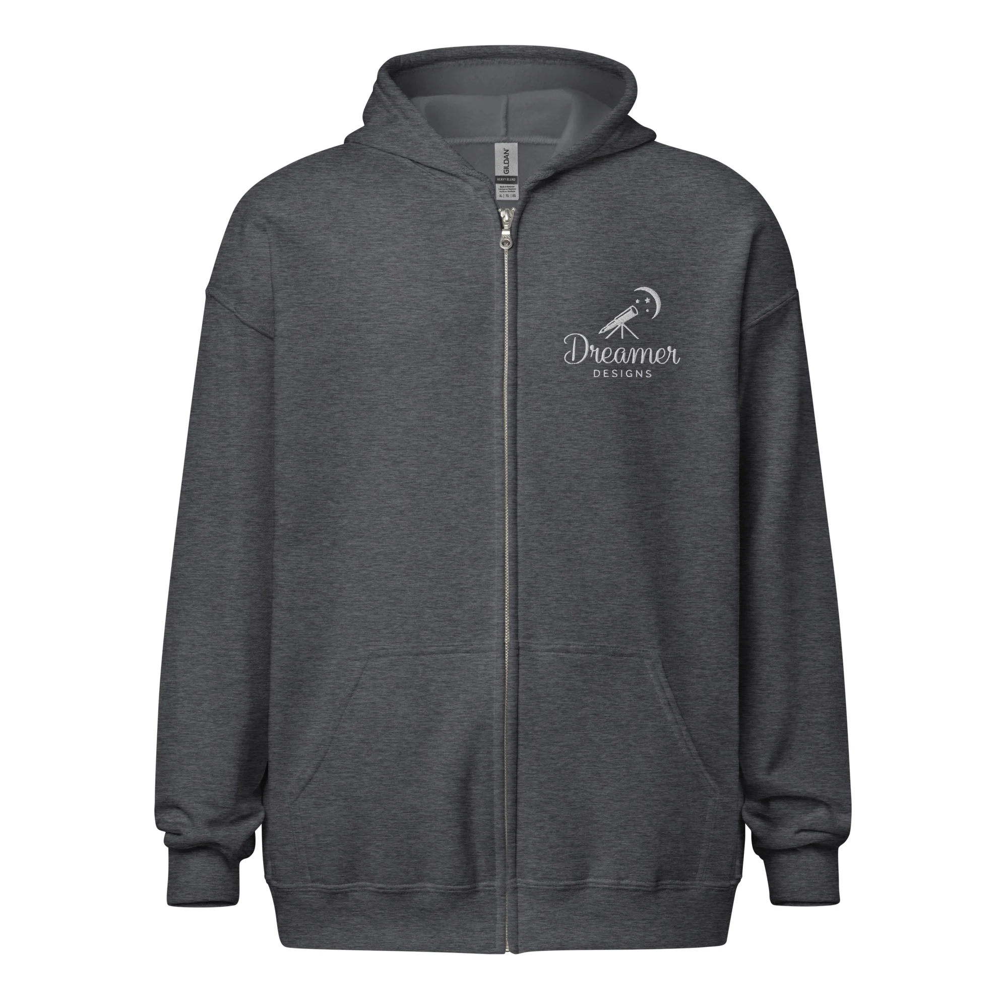 Dreamer Designs Unisex Zip Hoodie | Comfort for Creators & Quiet Dreamers - Image 24