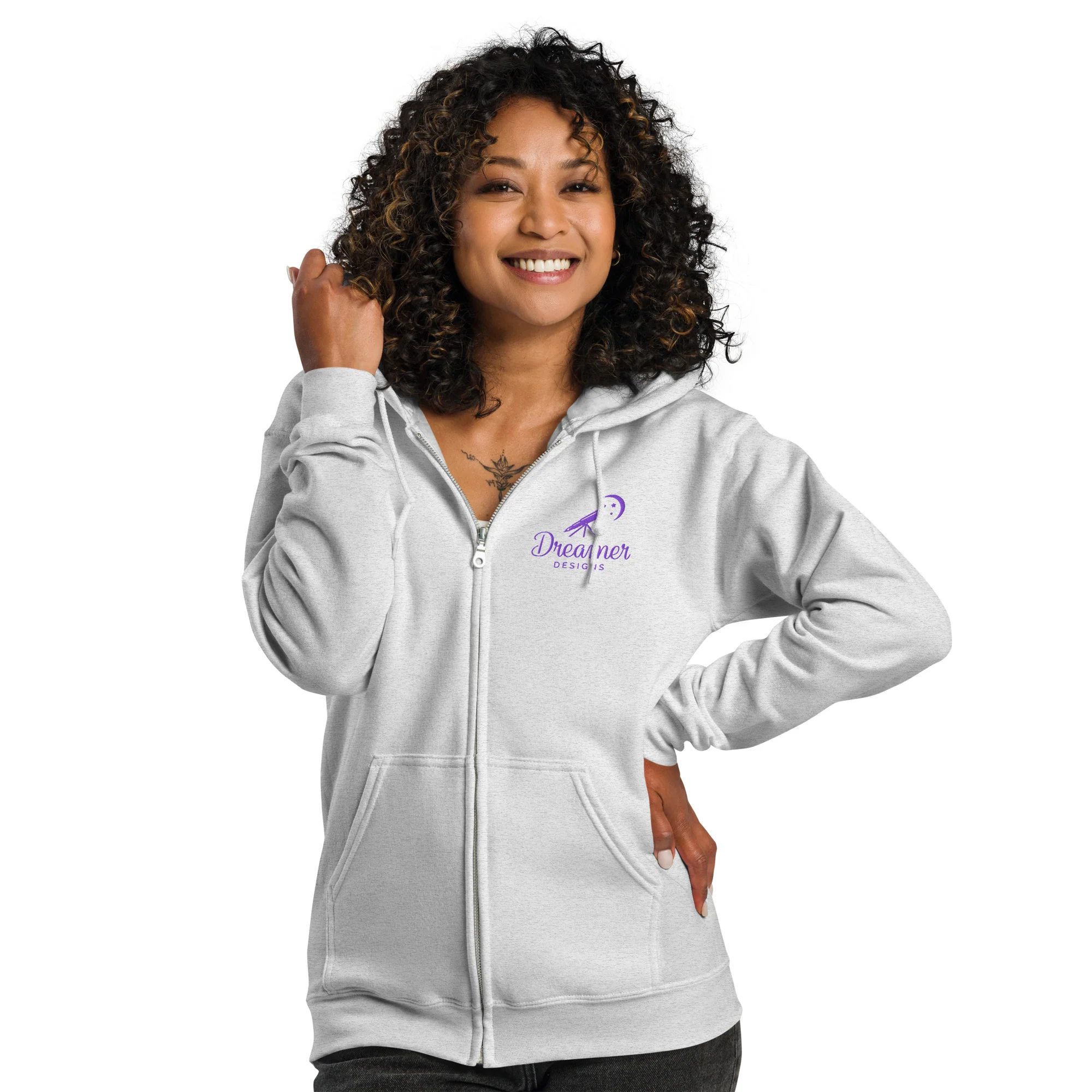 Dreamer Designs Zip Hoodie – Comfort You Can Create In - Image 11