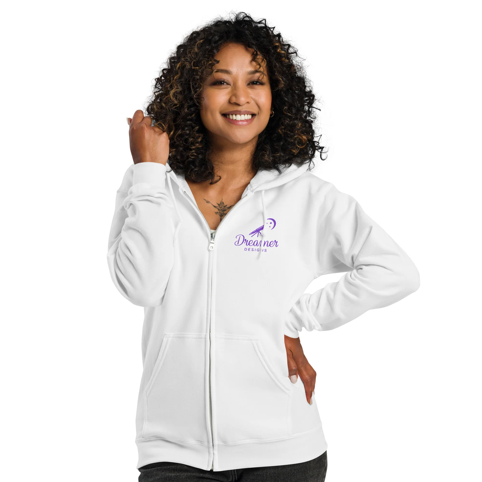 Dreamer Designs Zip Hoodie – Comfort You Can Create In - Image 14