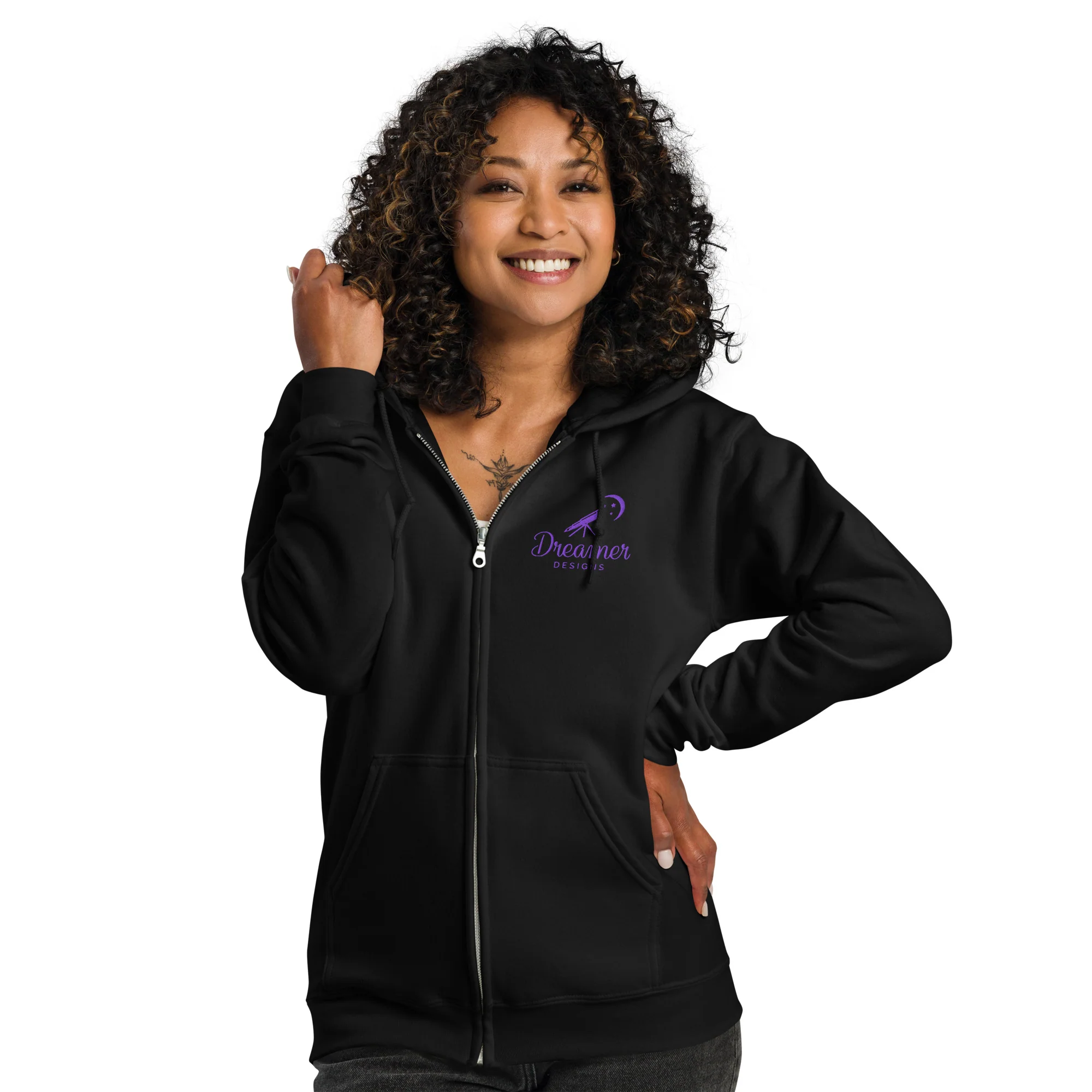 Dreamer Designs Zip Hoodie – Comfort You Can Create In - Image 4