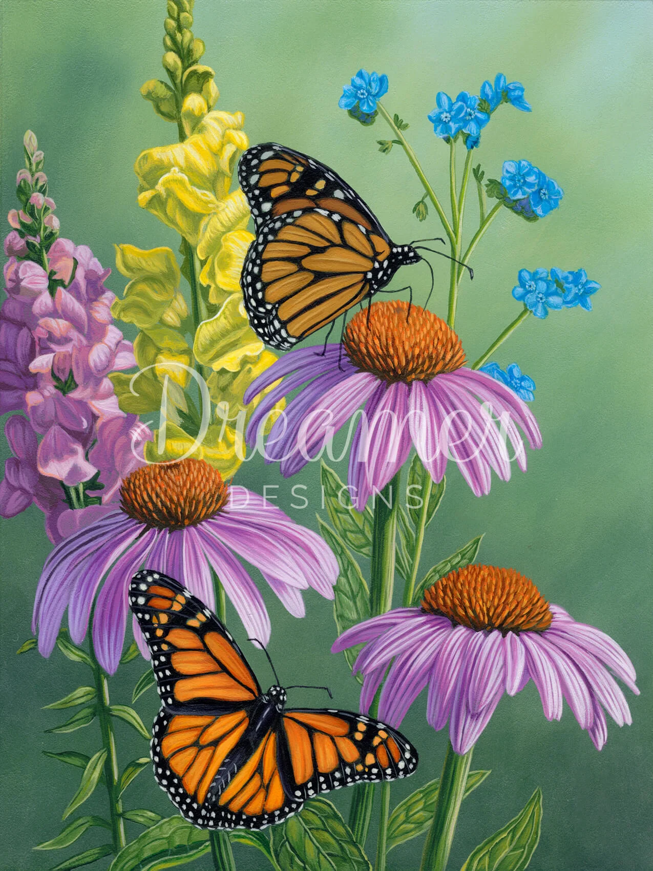 Garden Flower Monarchs