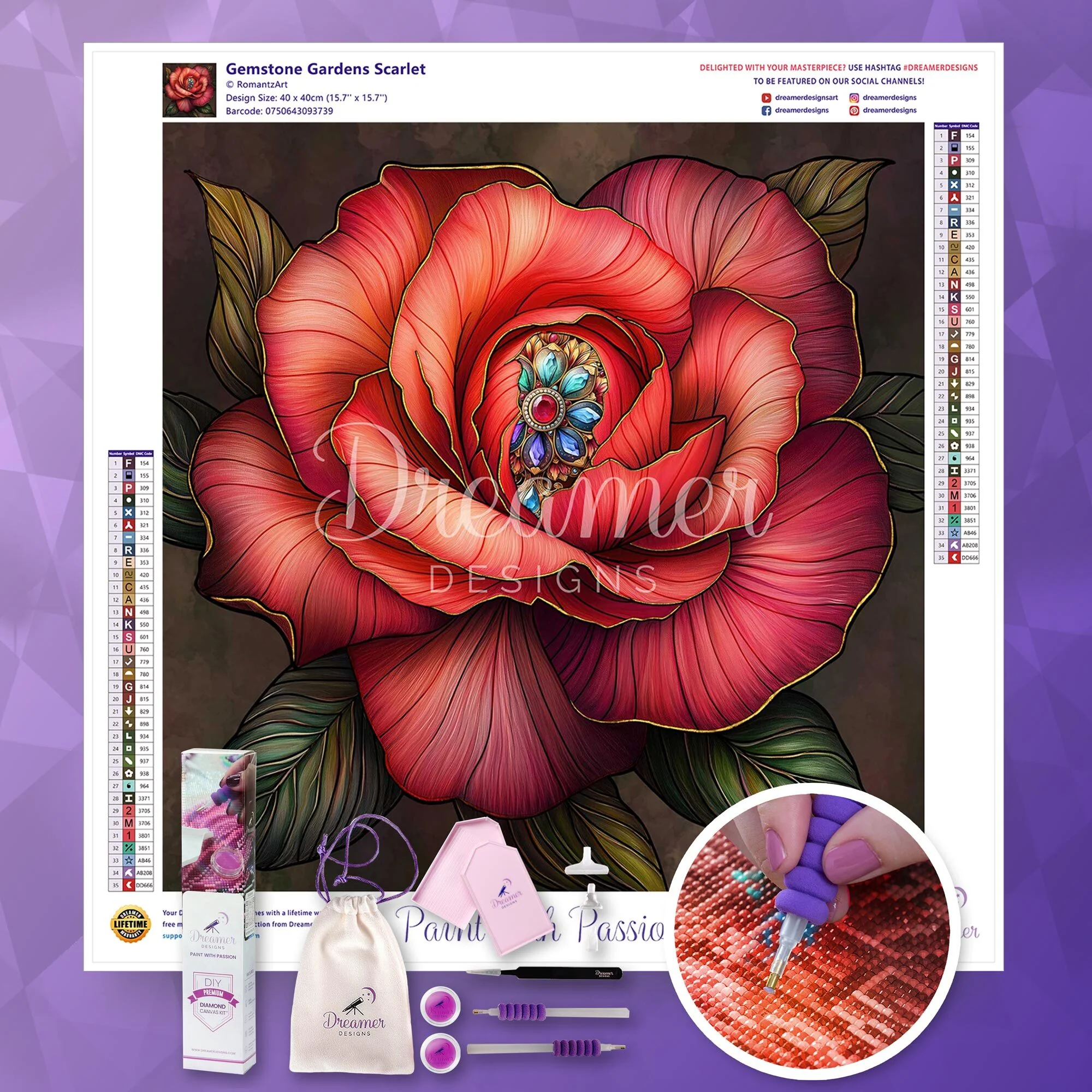 Gemstone Gardens Scarlet - Image 4