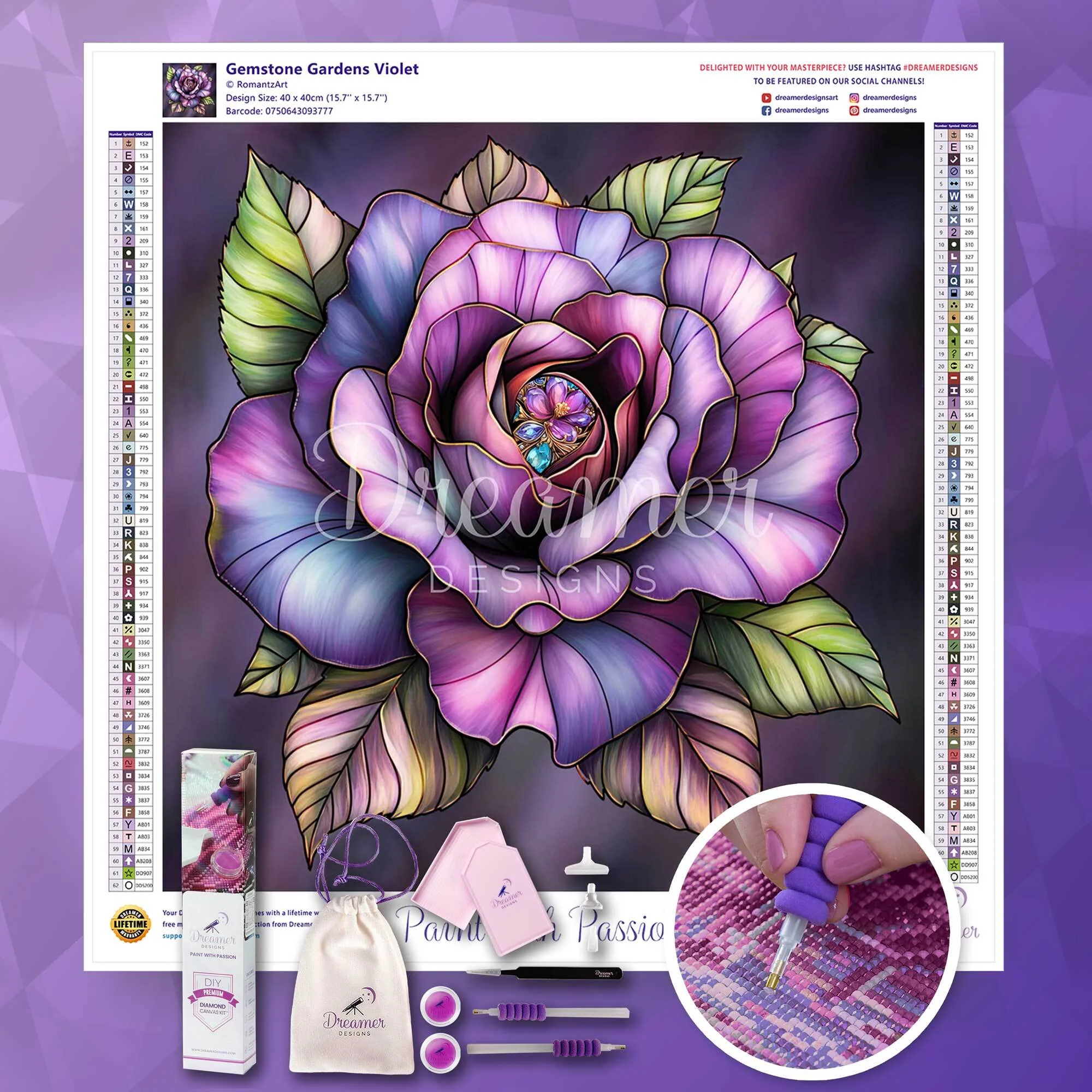 Gemstone Gardens Violet - Image 4