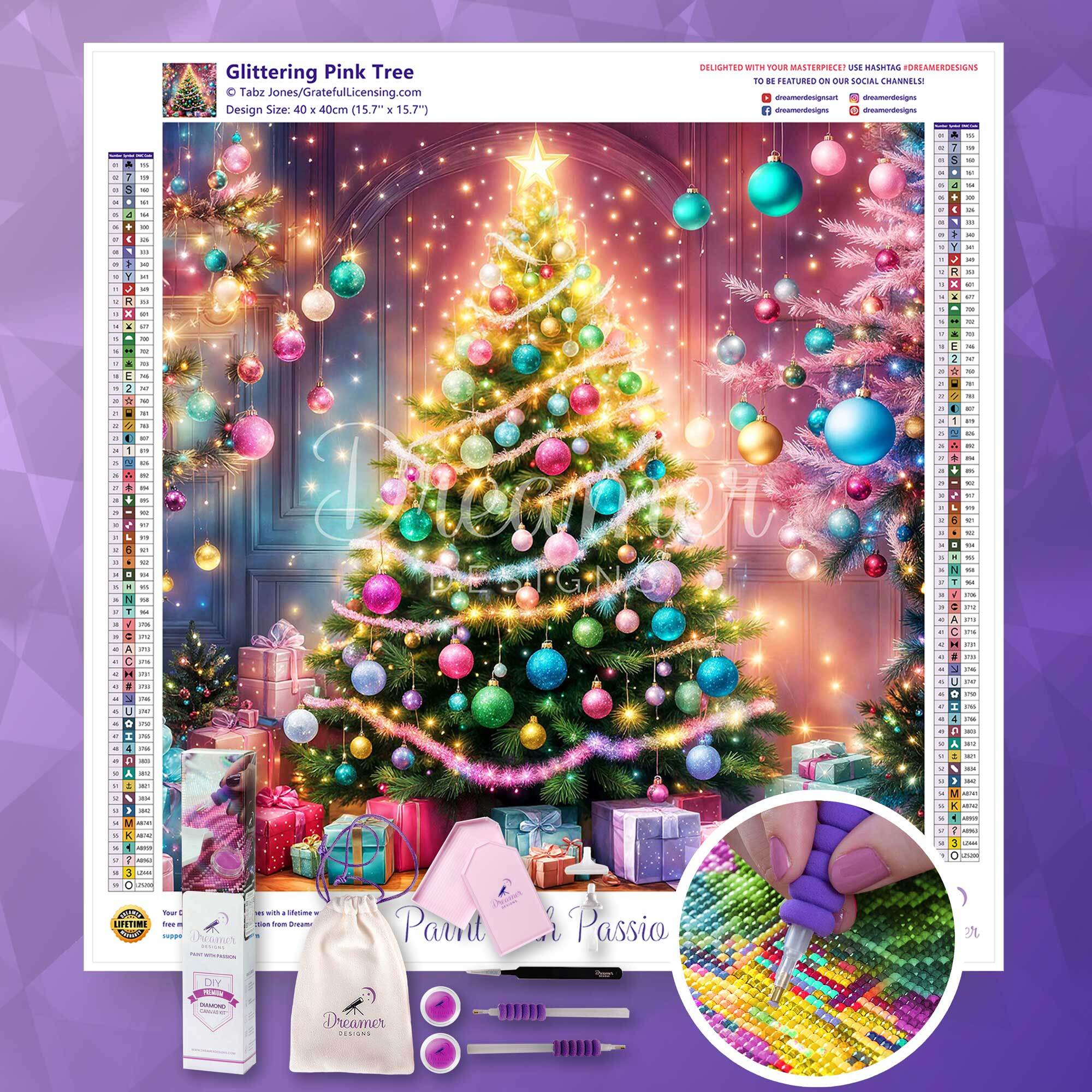 Glittering Pink Tree - Image 4