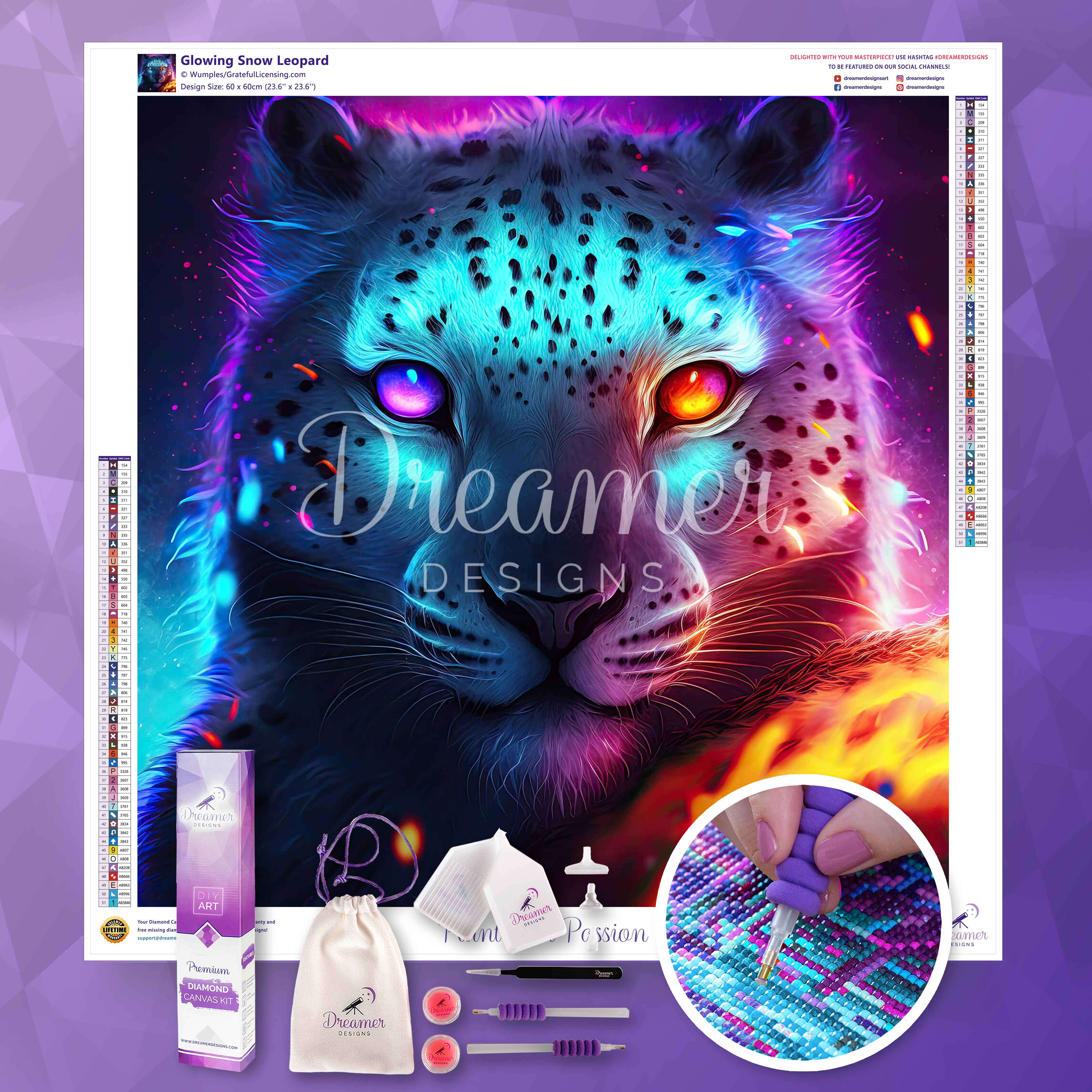 Glowing Snow Leopard - Image 3