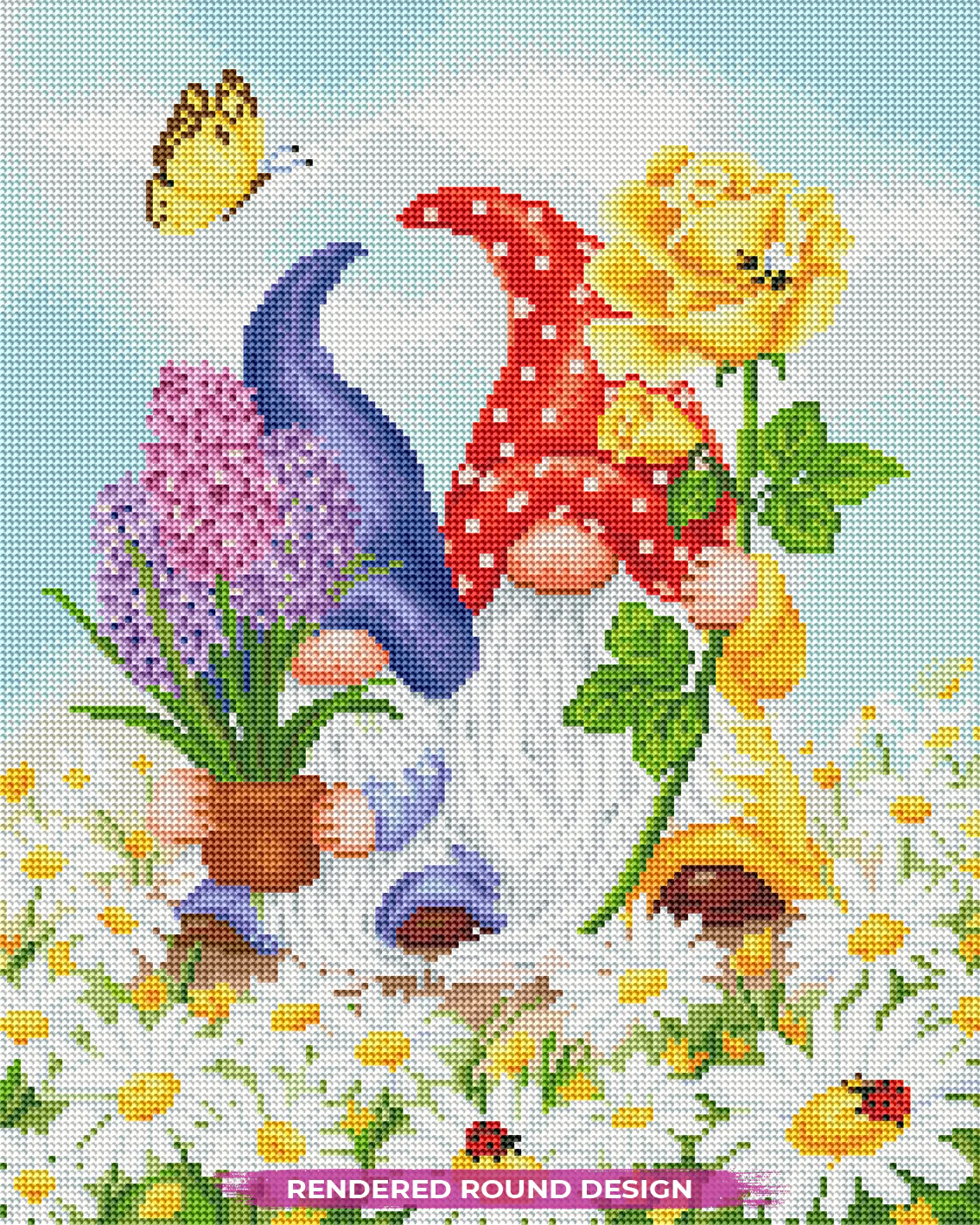 Gnomes with Spring Flowers - Image 3