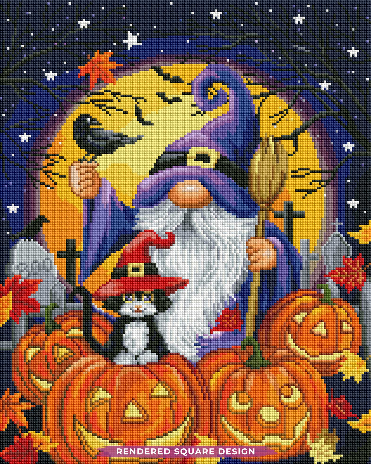 Halloween Gnome and Cat - Image 2