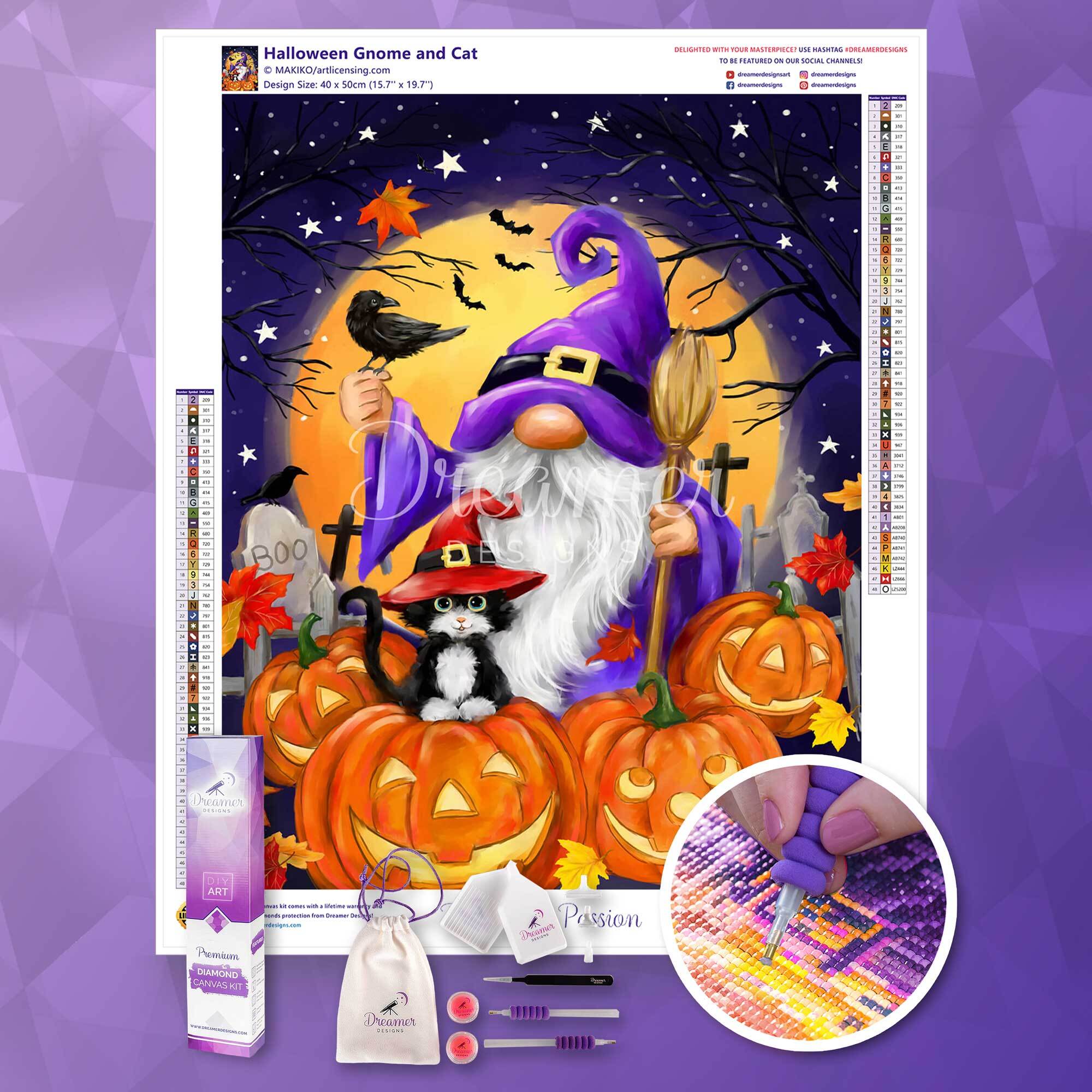 Halloween Gnome and Cat - Image 4