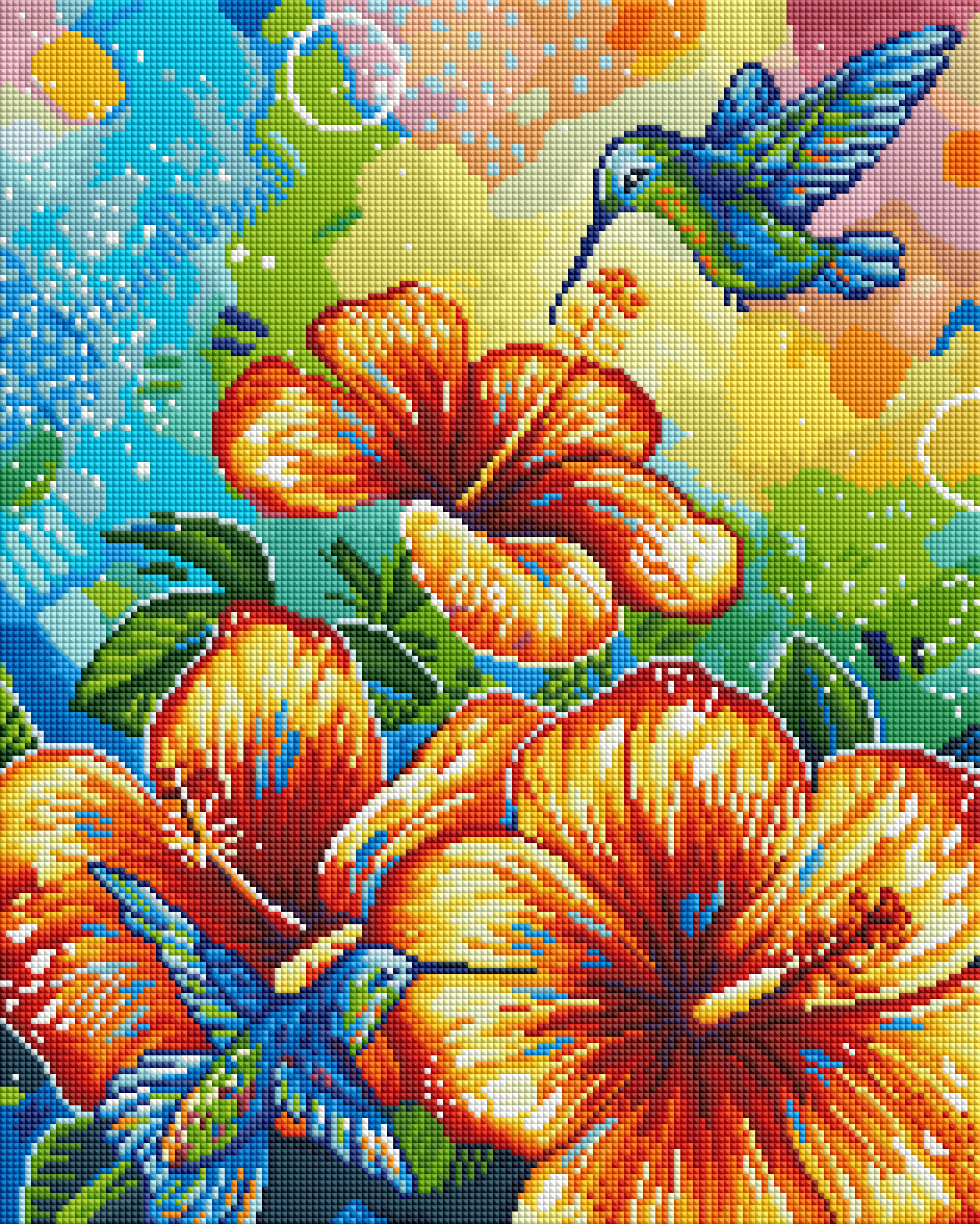 Hibiscus and Hummingbird - Image 2