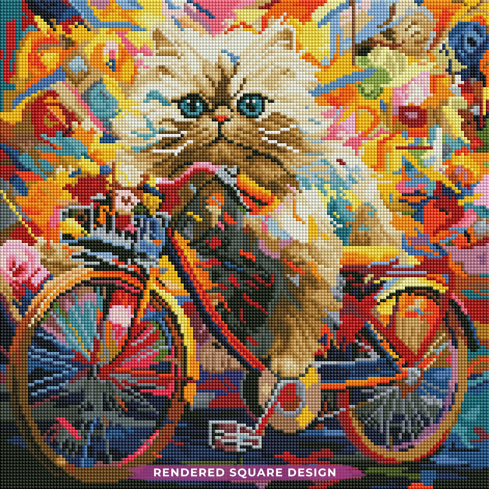 Kitten's Floral Ride - Image 2