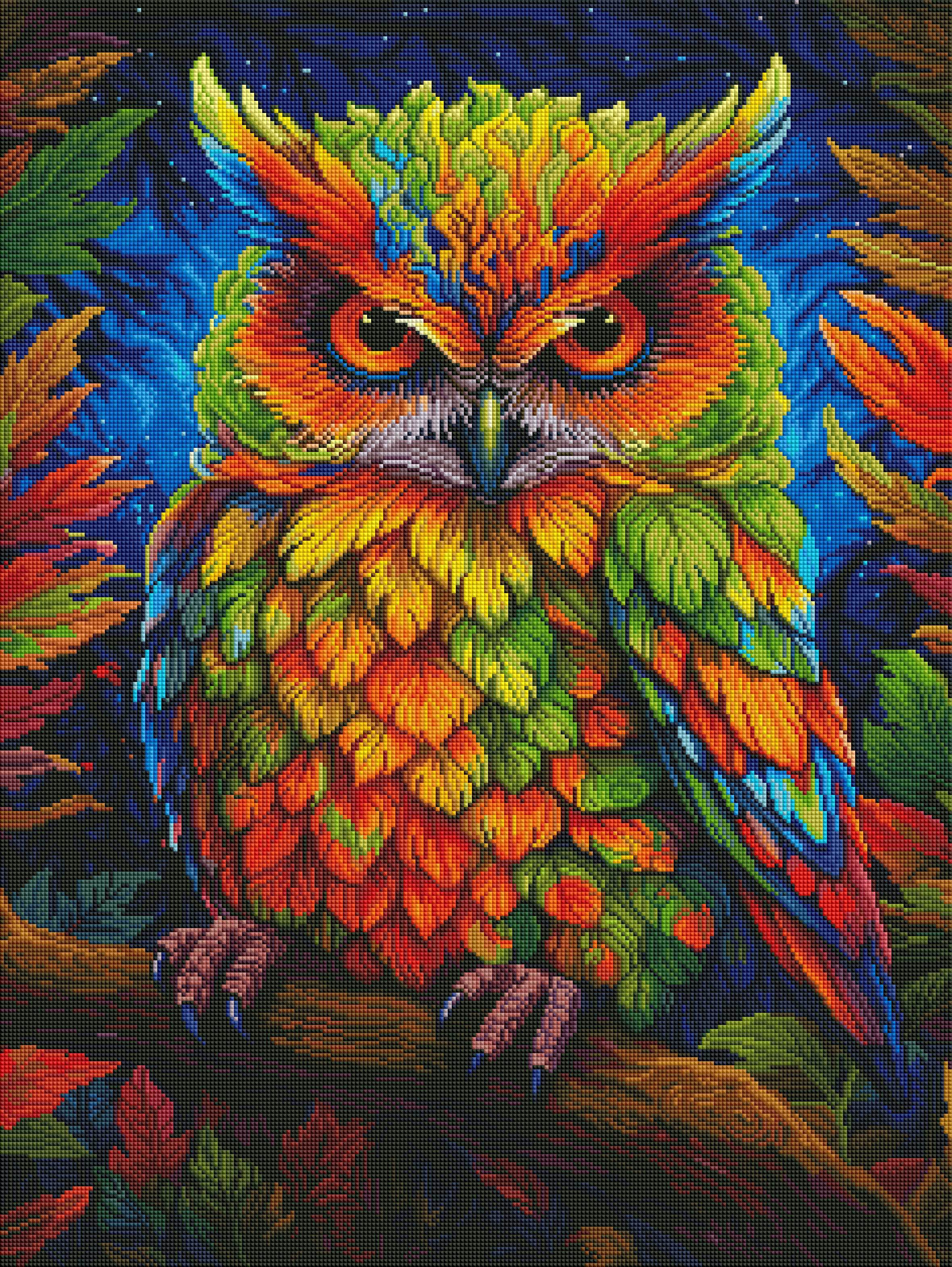 Leafy Owl at Night - Image 2