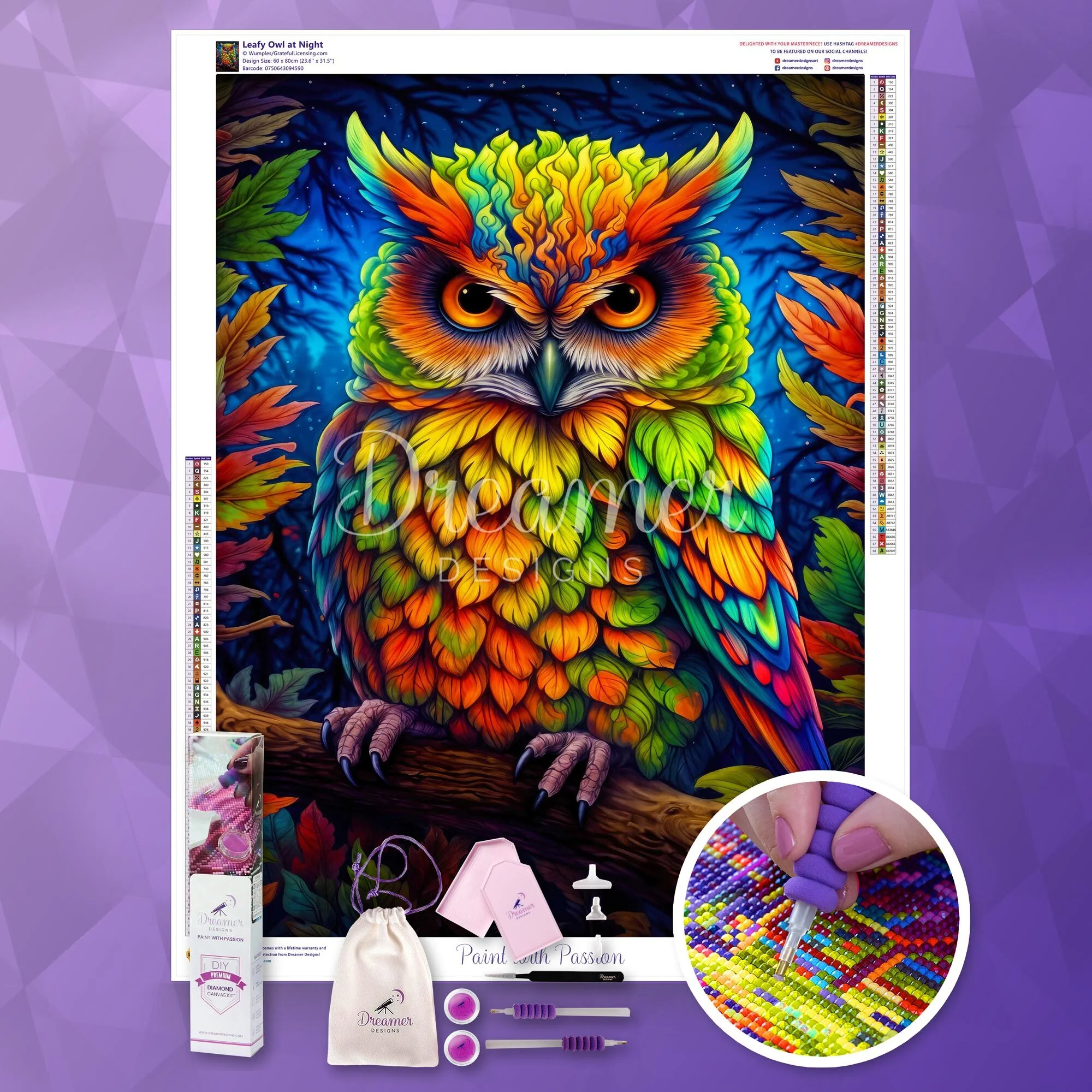 Leafy Owl at Night - Image 3