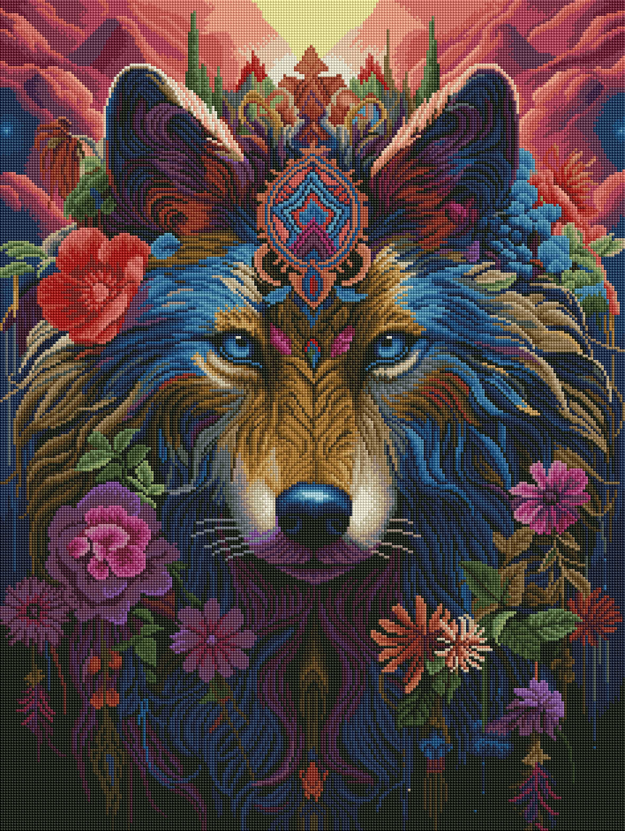 Mystical Colorful Wolf - Image 2