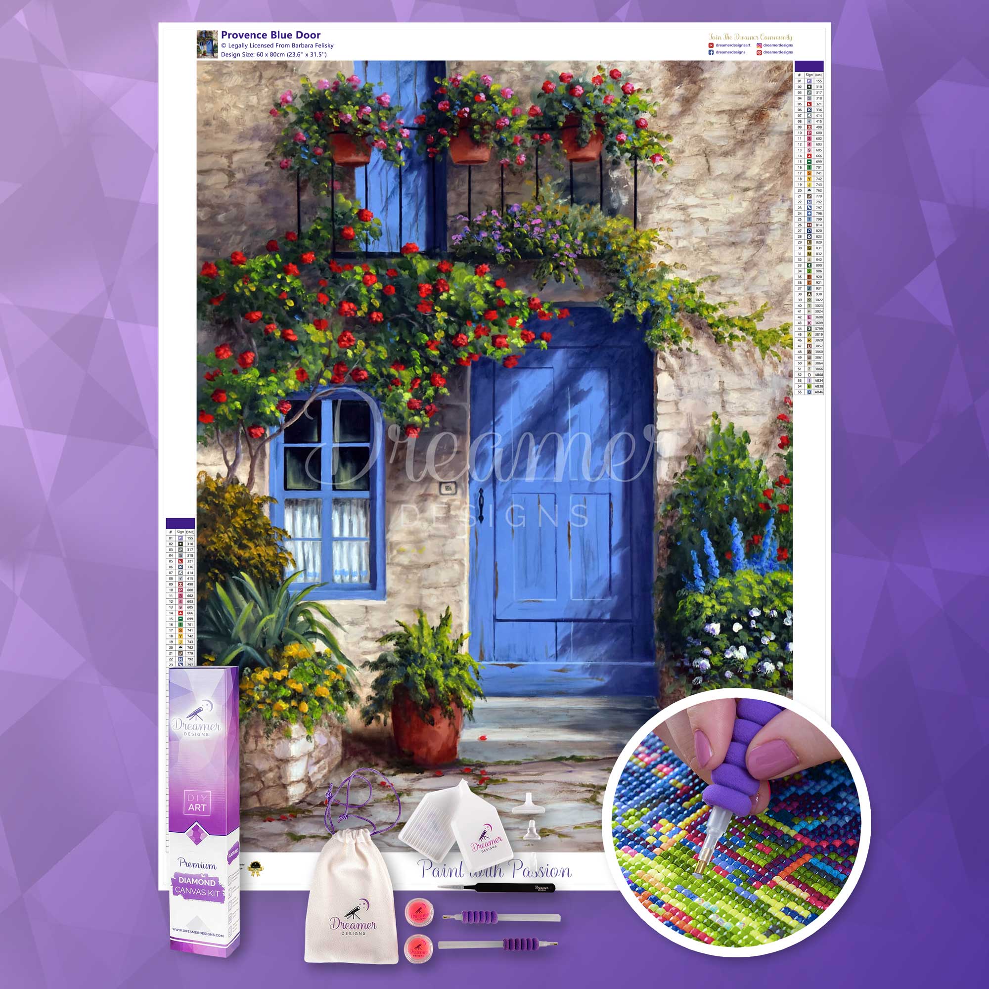 Provence Blue Door - Image 3