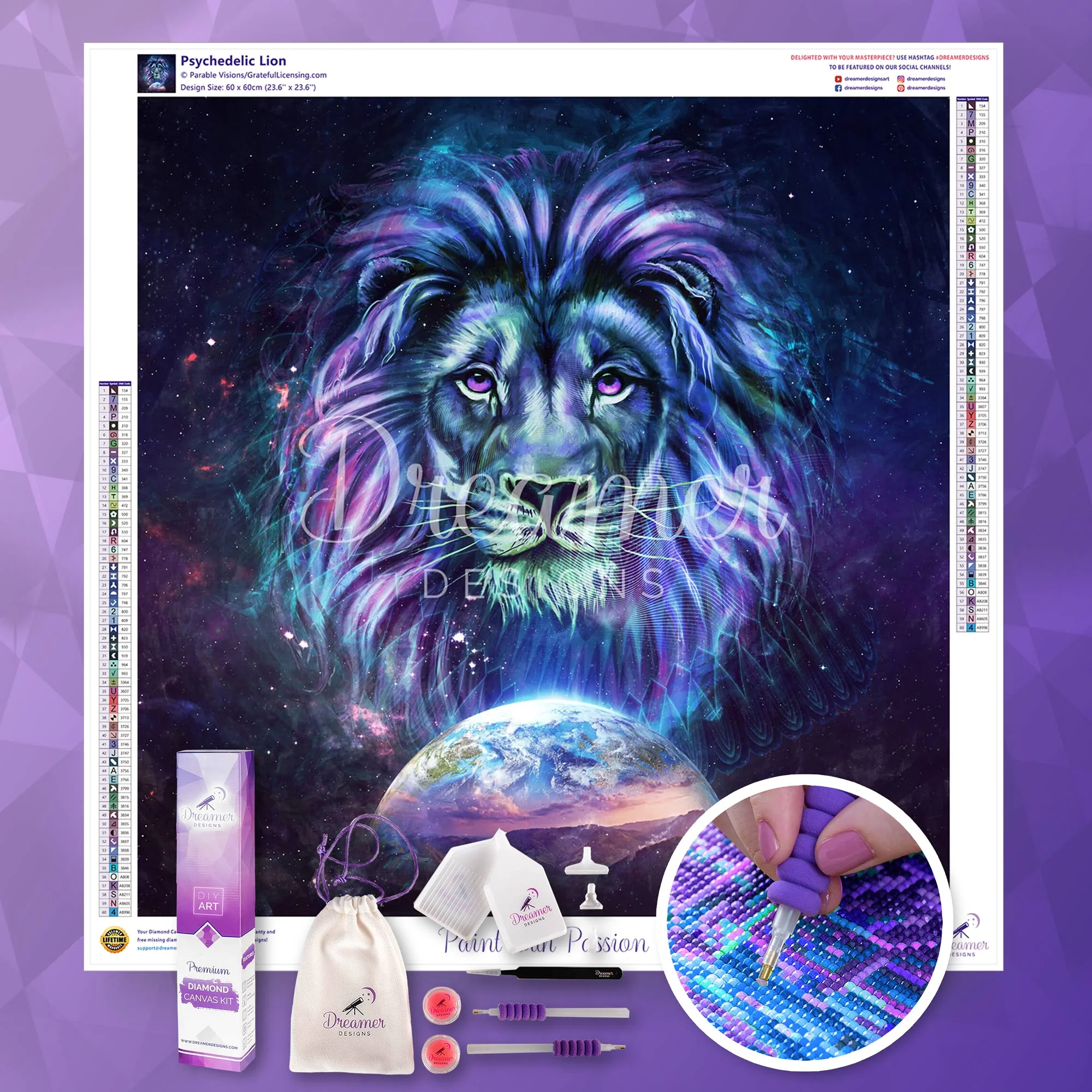 Psychedelic Lion - Image 3