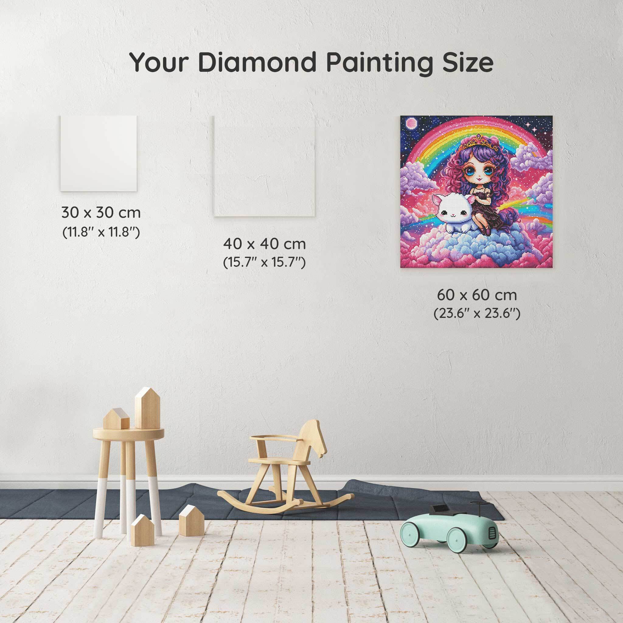 Rainbow Girl and Cat - Image 4
