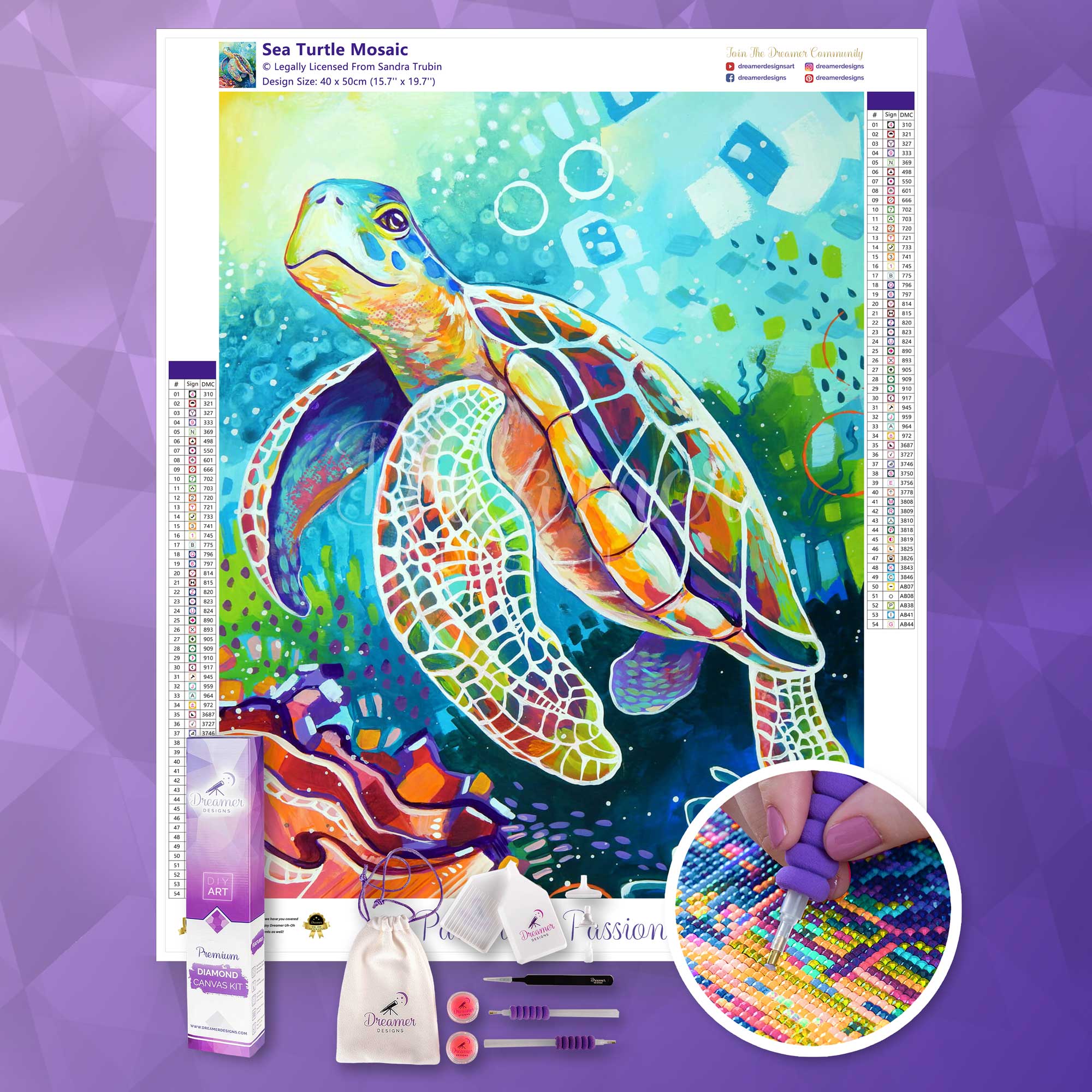 Sea Turtle Mosaic - Image 3