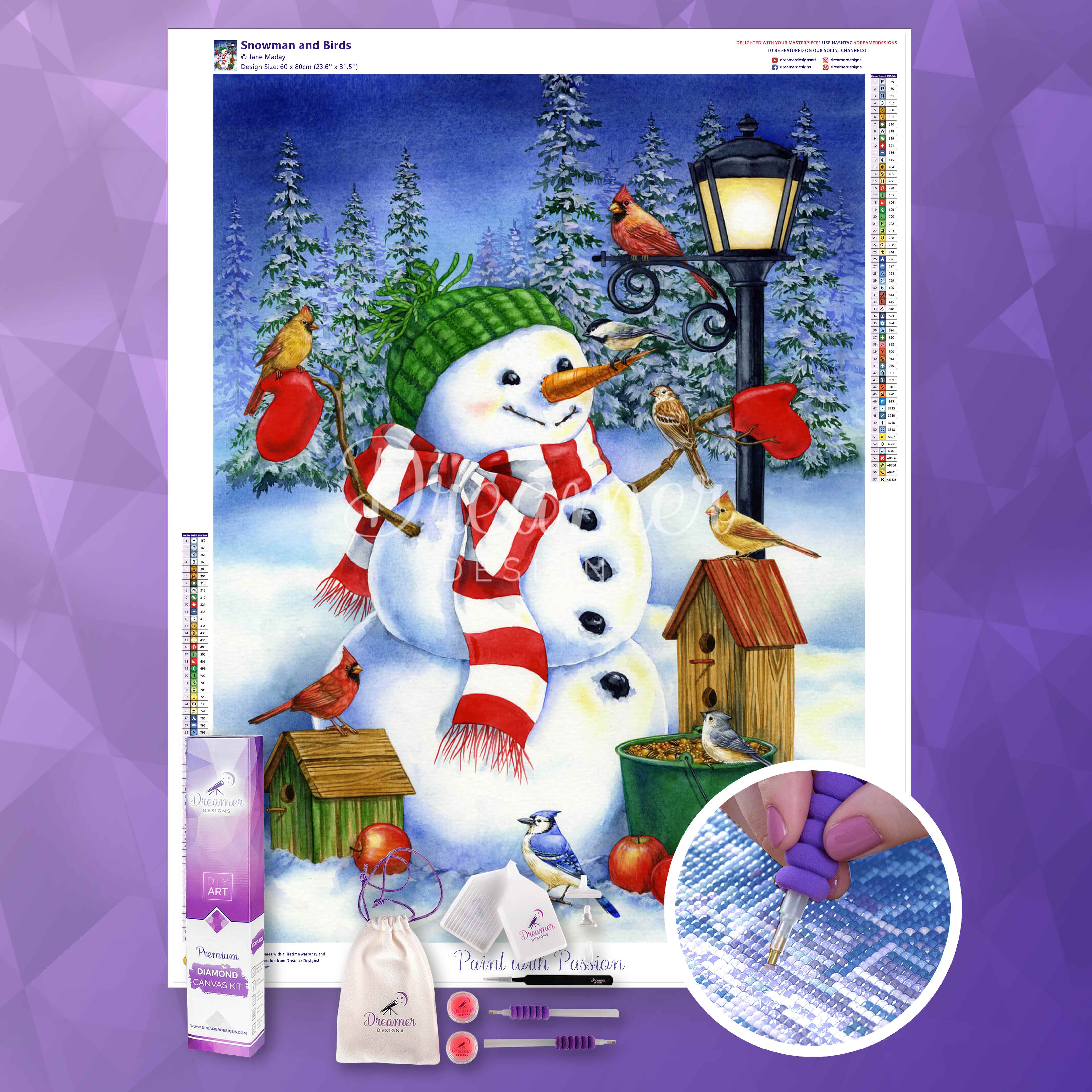 Snowman and Birds - Image 3