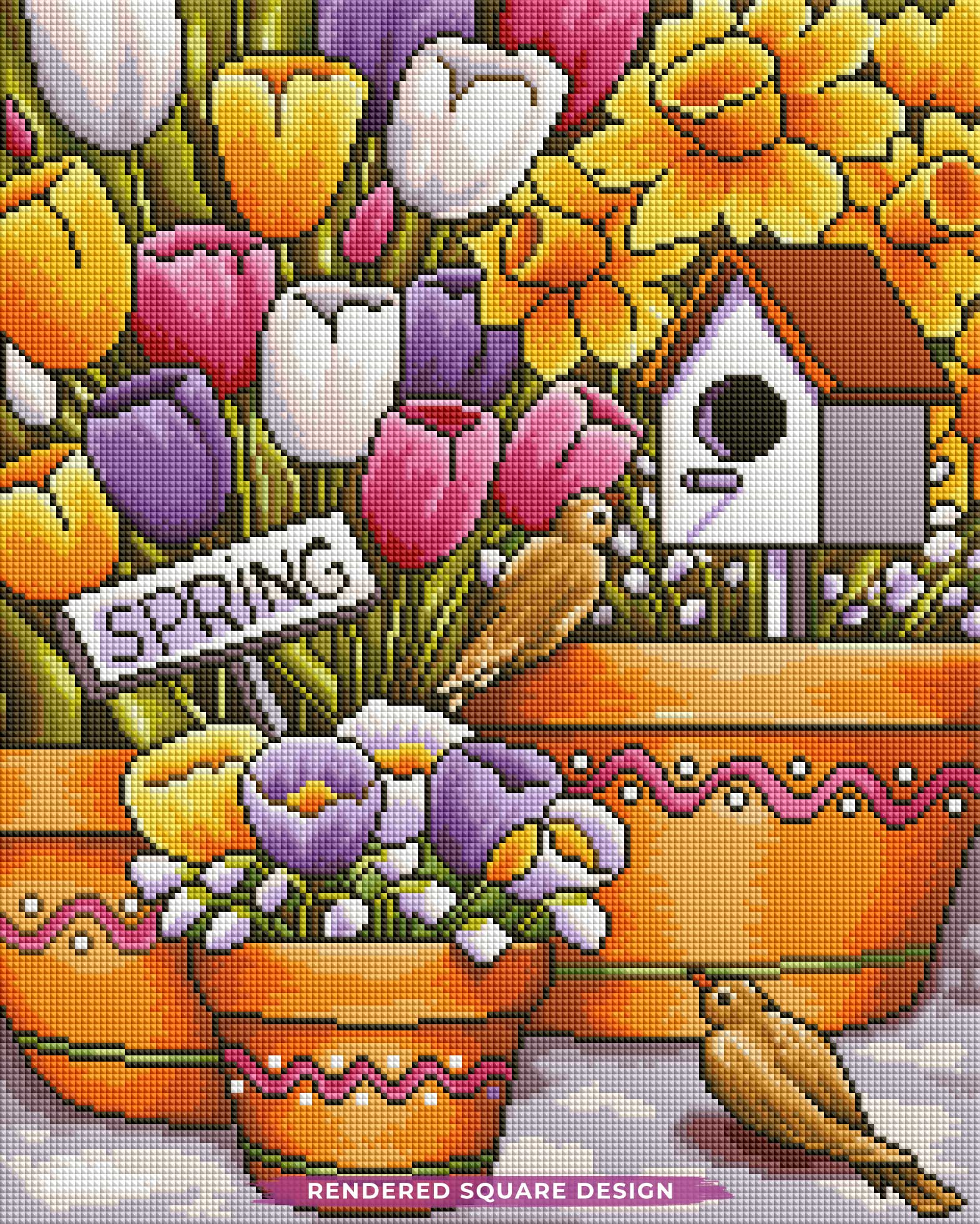 Spring Birds Flowers - Image 2
