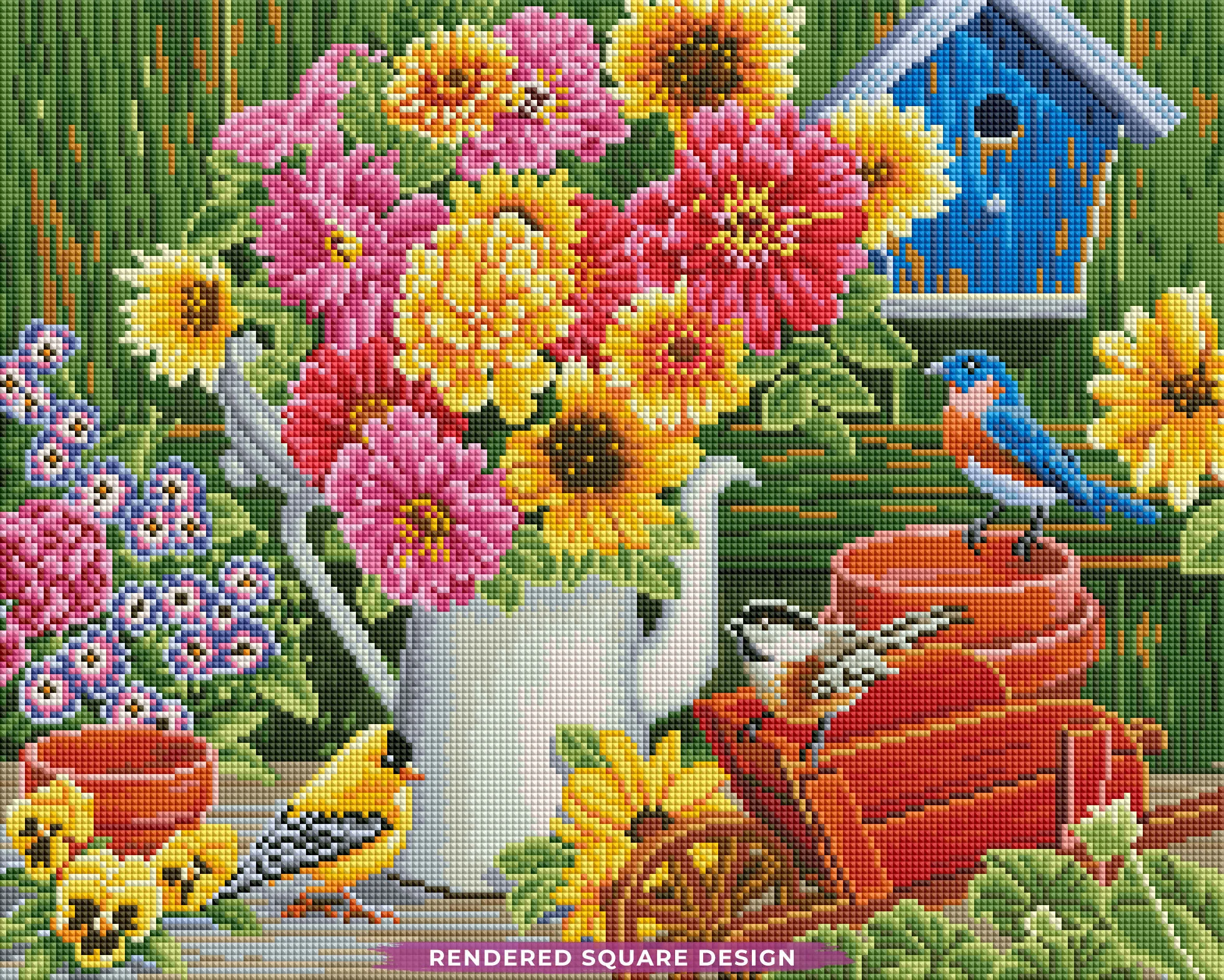 Spring Bouquet with Birds - Image 2