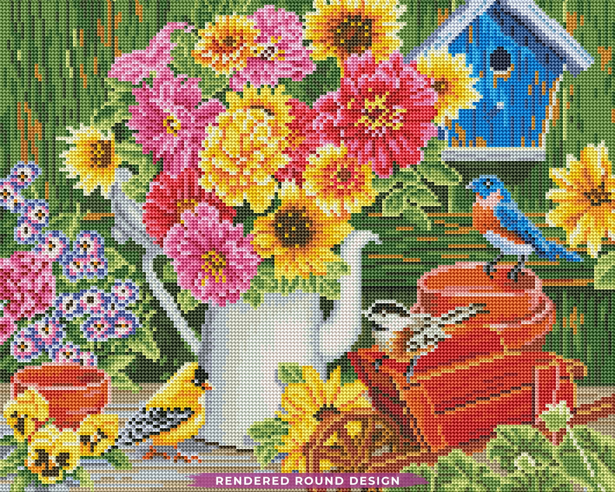 Spring Bouquet with Birds - Image 3