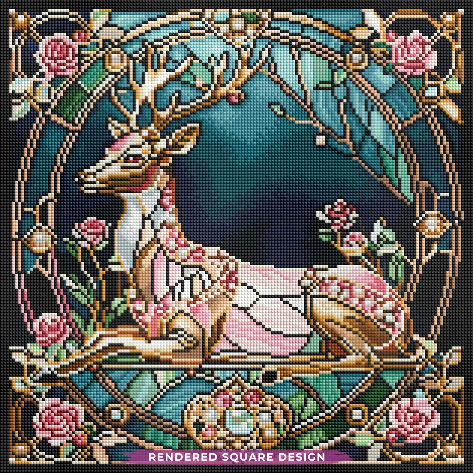 Stained Glass Deer - Image 2