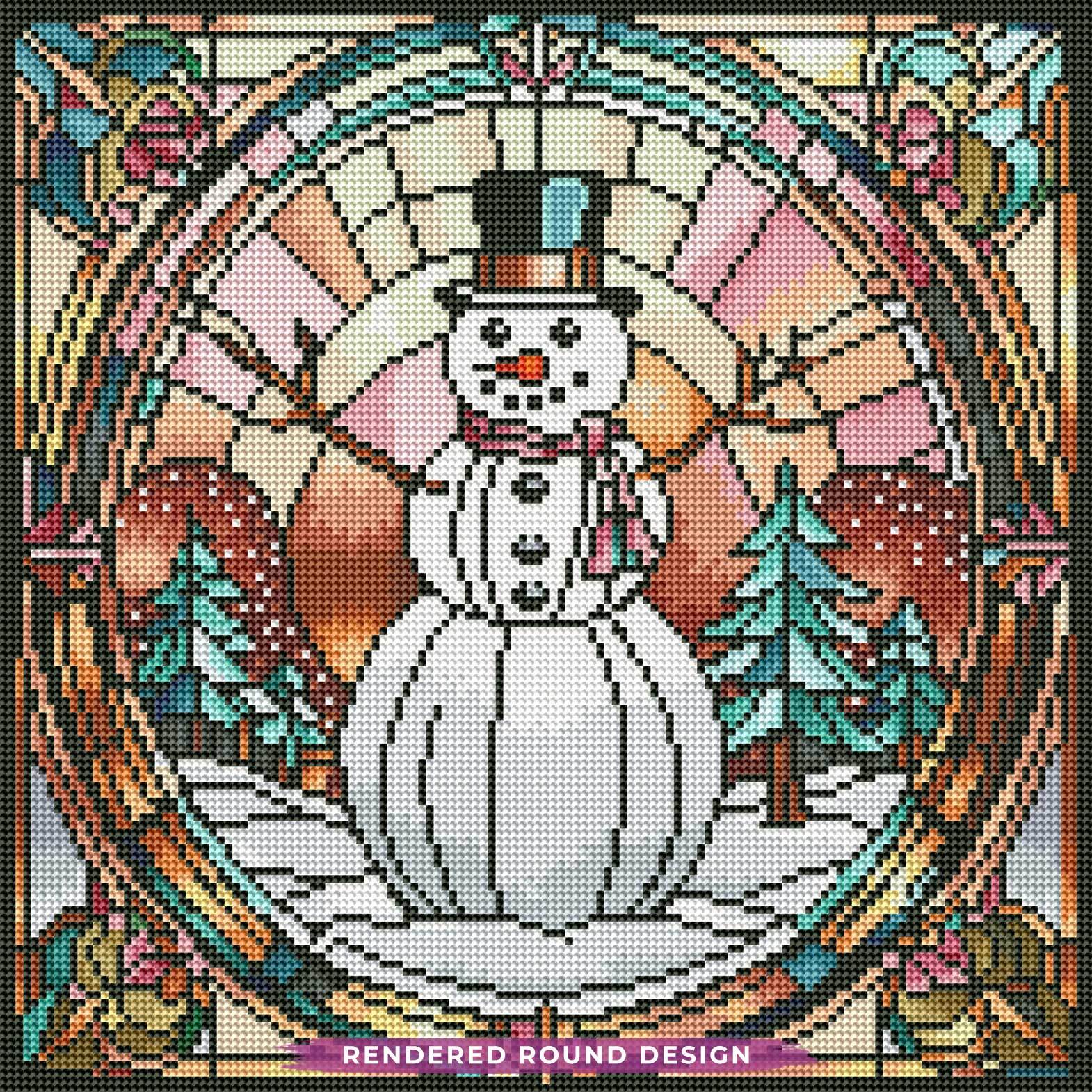 Stained Glass Snowman - Image 3