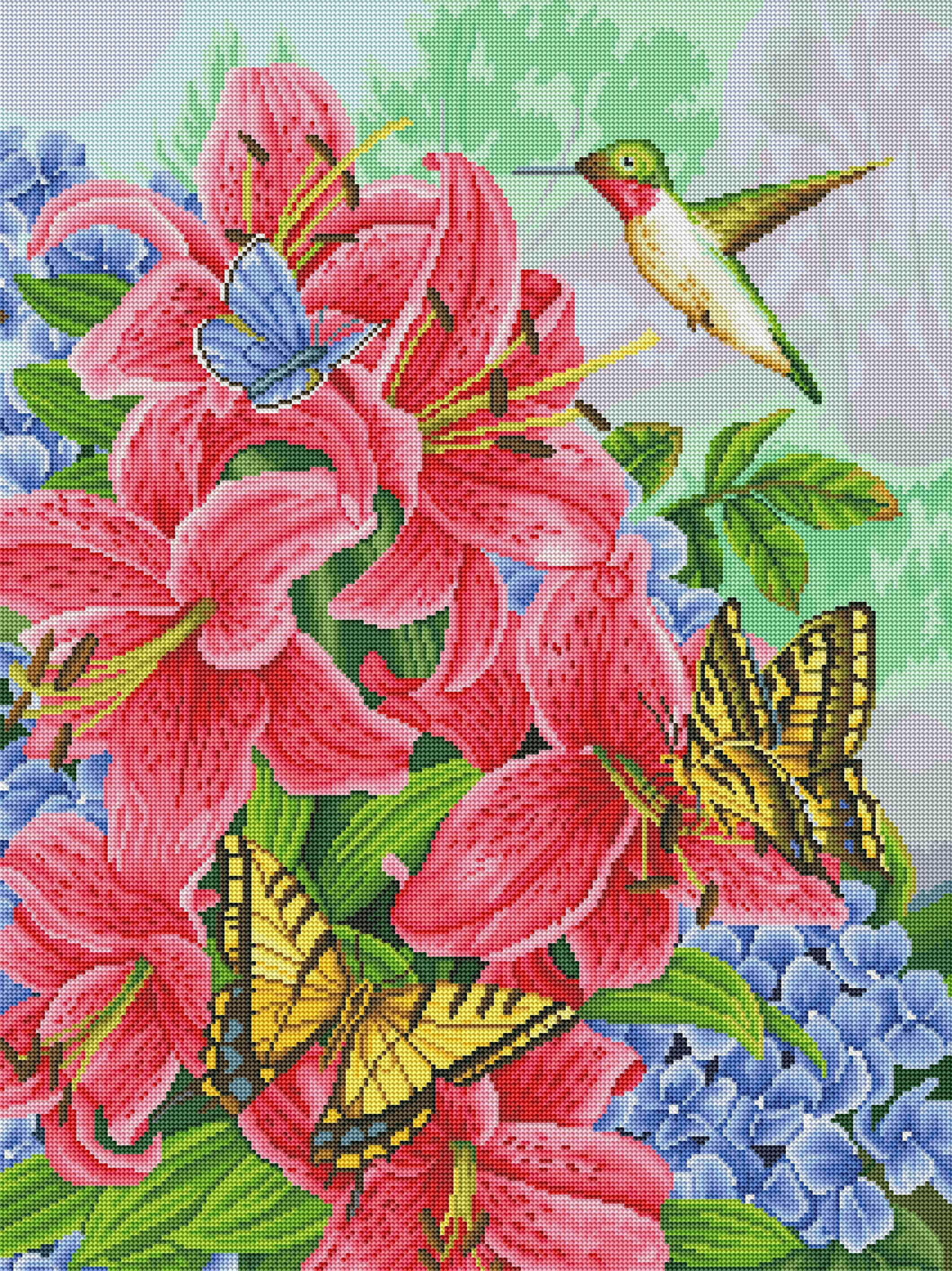 Swallowtails and Hummingbird - Image 2